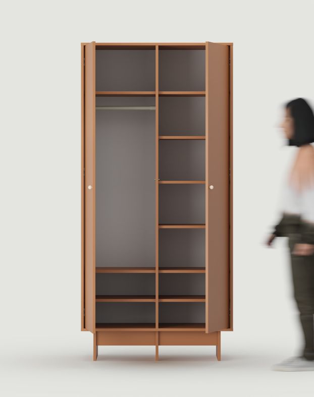 Dulap adânc în stil JAPANDI cu bar KABE SZK05