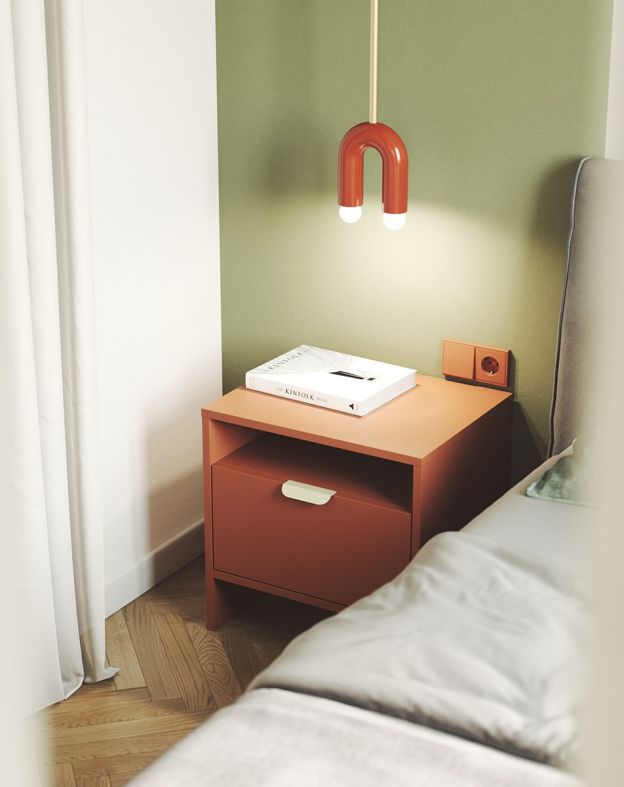 LAYERS LAY28 noptieră cu nișă și sertar