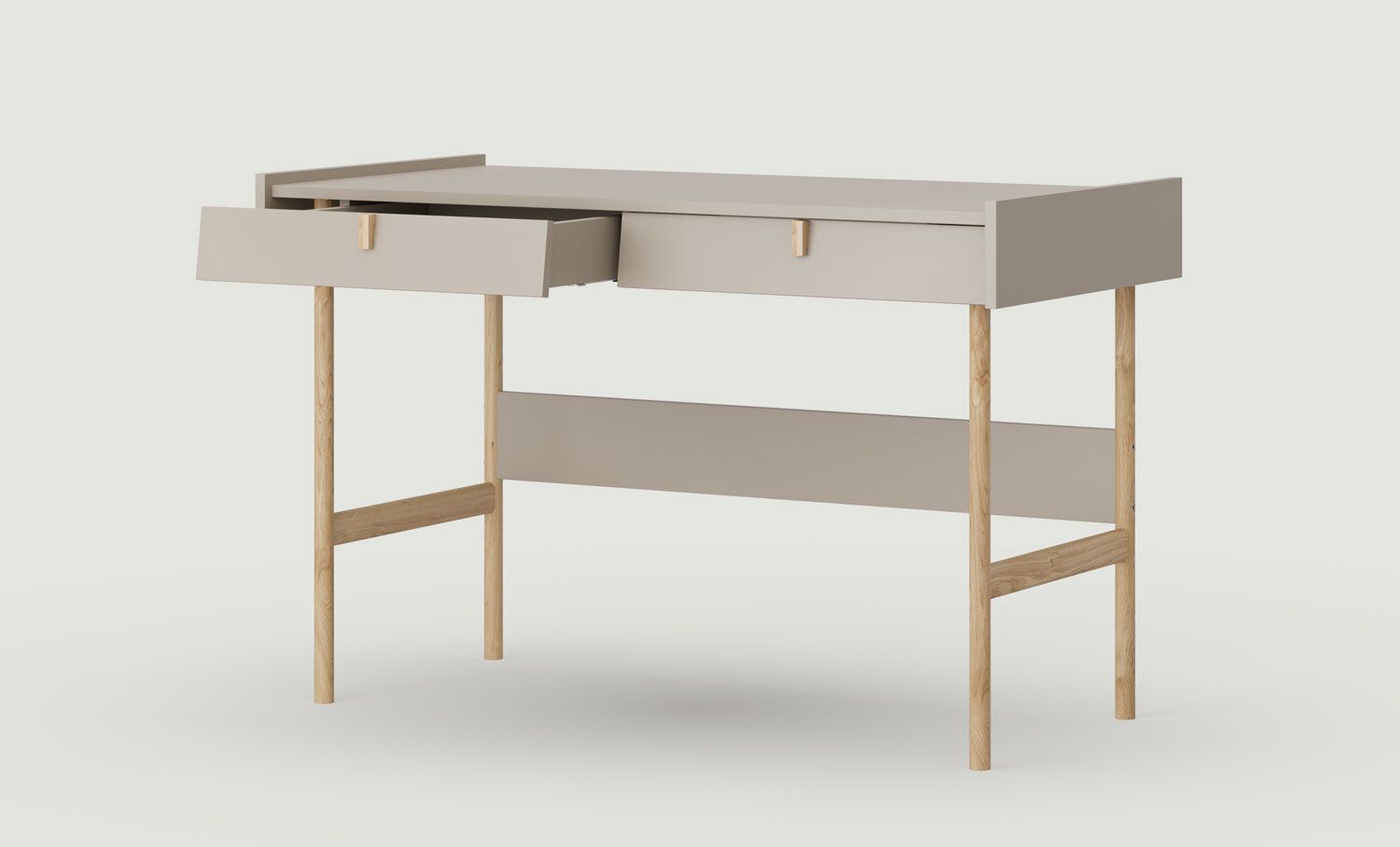 Birou SKRA SKR88
Culoare: Ash White Clay
Mâner: Stejar Wedge
Picioare: Stejar uleios