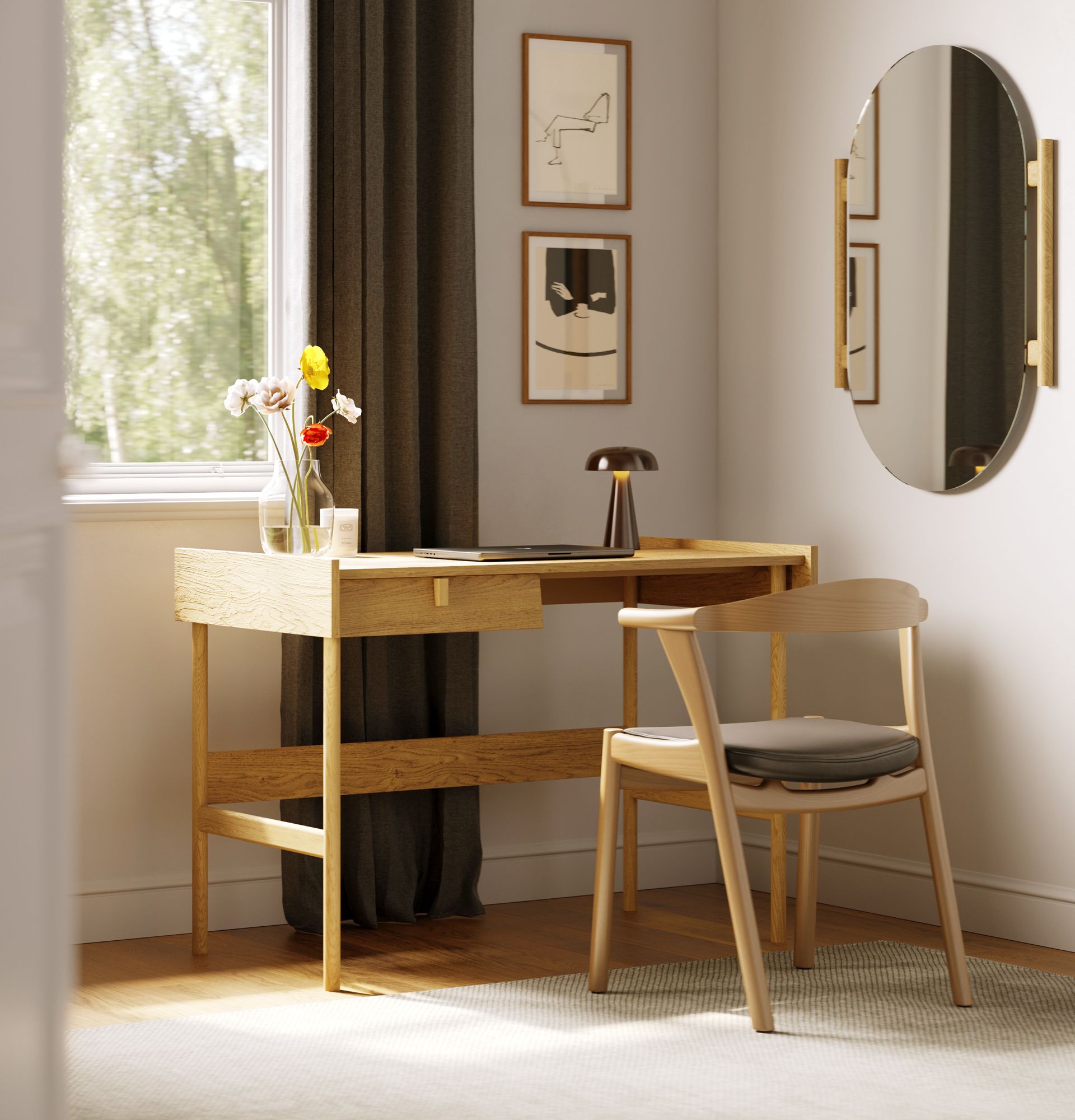 Birou SKRA SKR89
Culoare: Stejar baltic
Mâner: Oak Wedge
                            