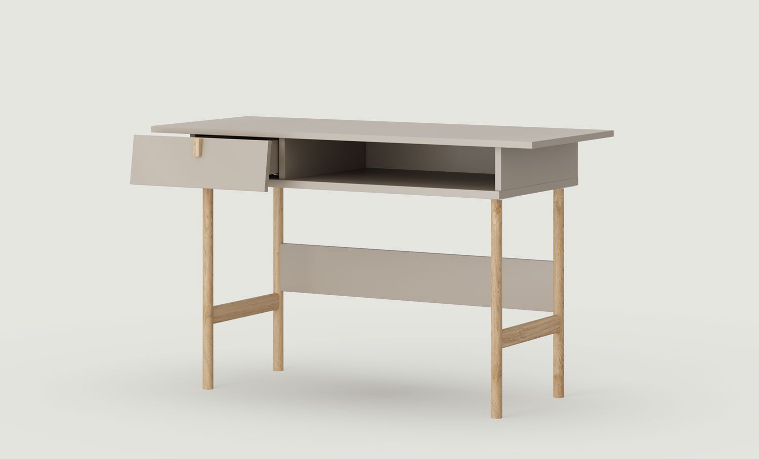 Birou SKRA SKR88
Culoare: Ash White Clay
Mâner: Stejar Wedge
Picioare: Stejar uleios
                            
                            