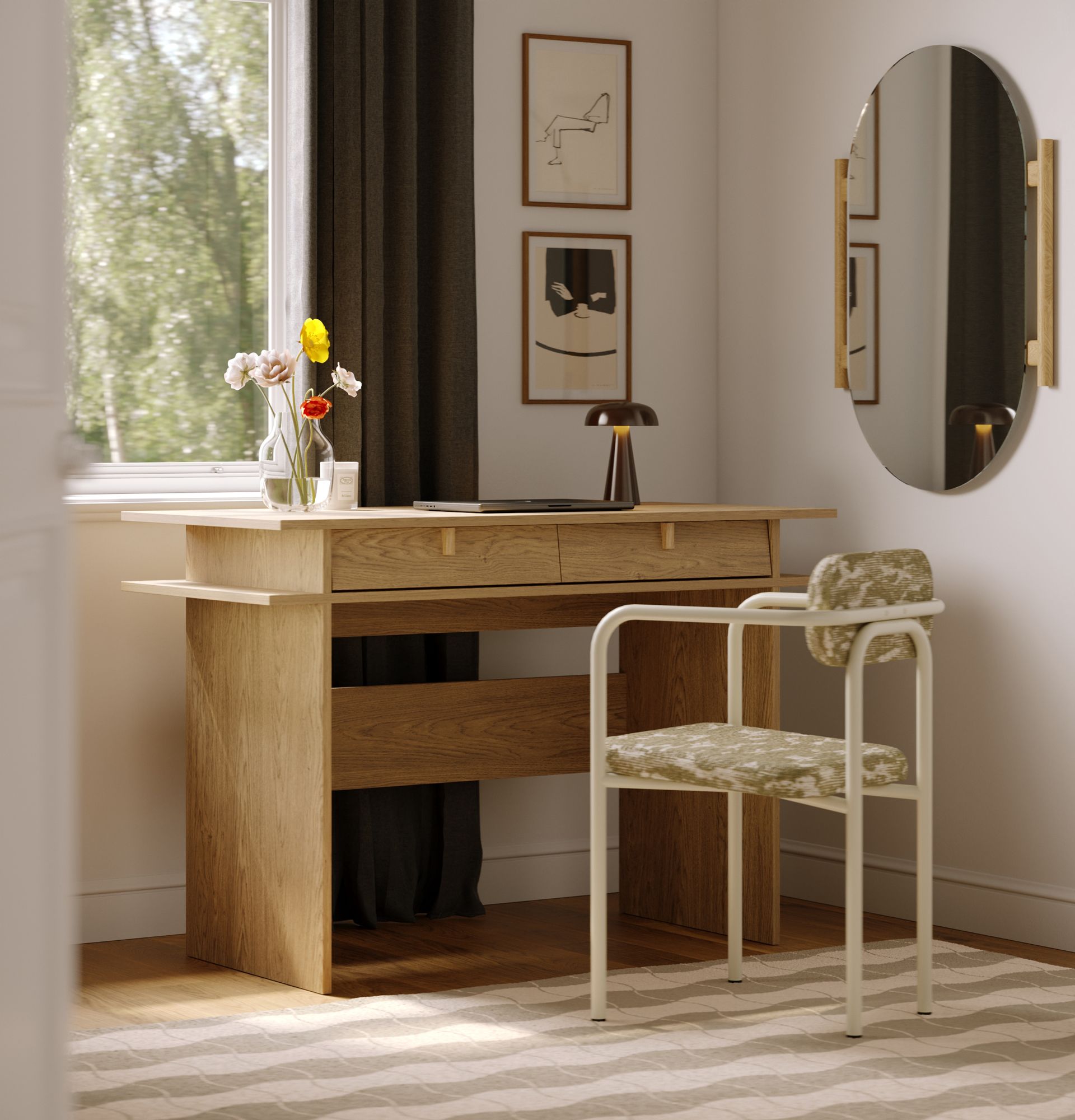 Birou SKRA SKR91
Culoare: Stejar baltic
Mâner: Oak Wedge
                            
