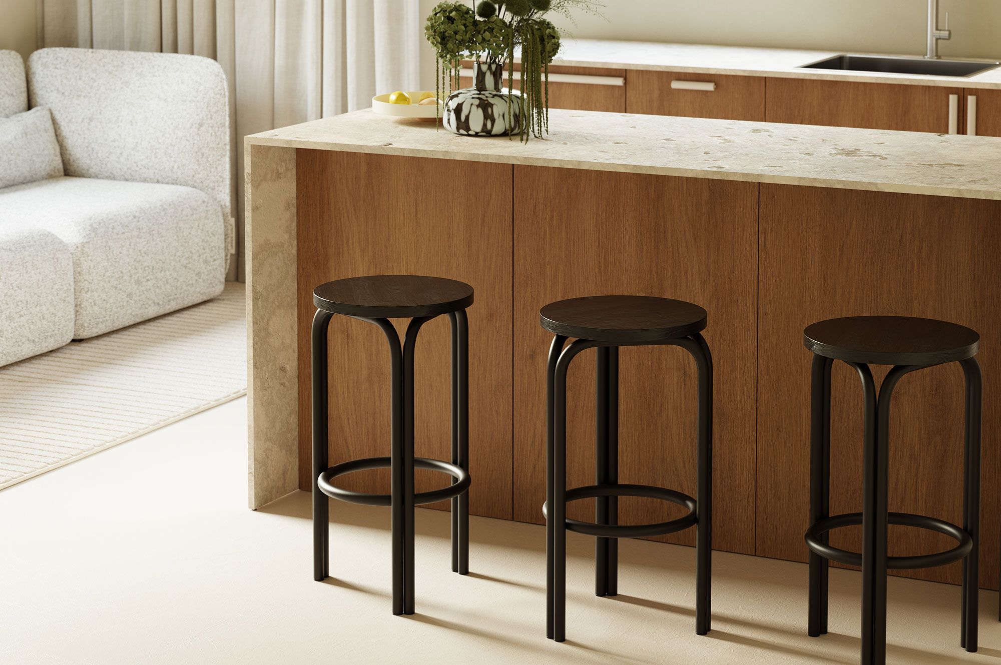 SAL Hocker Black Onyx