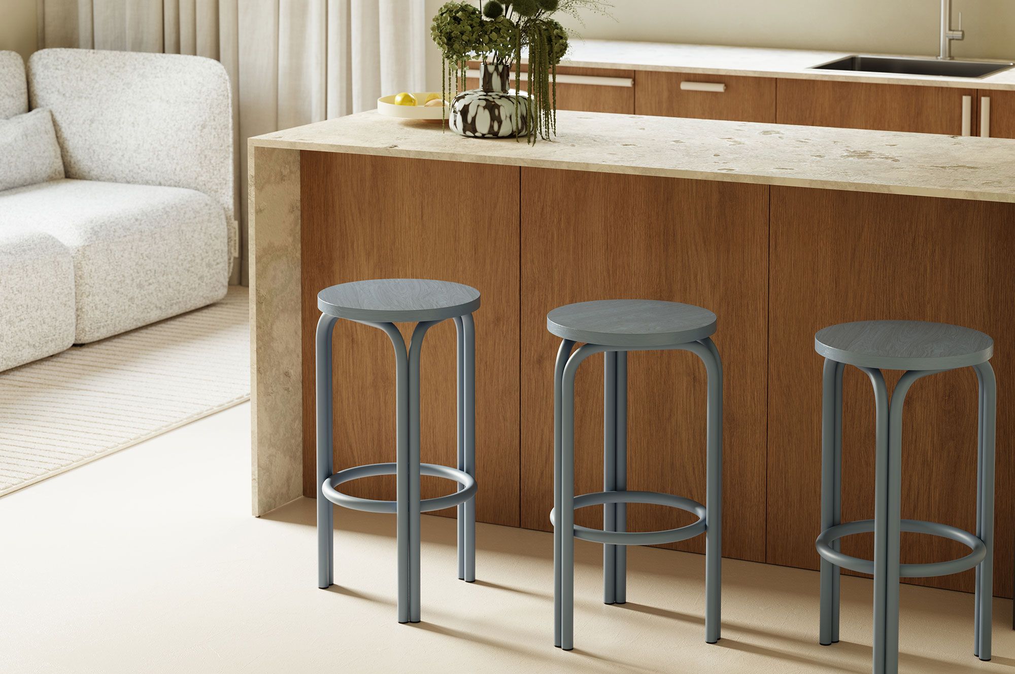 Hocker SAL Porumbel albastru