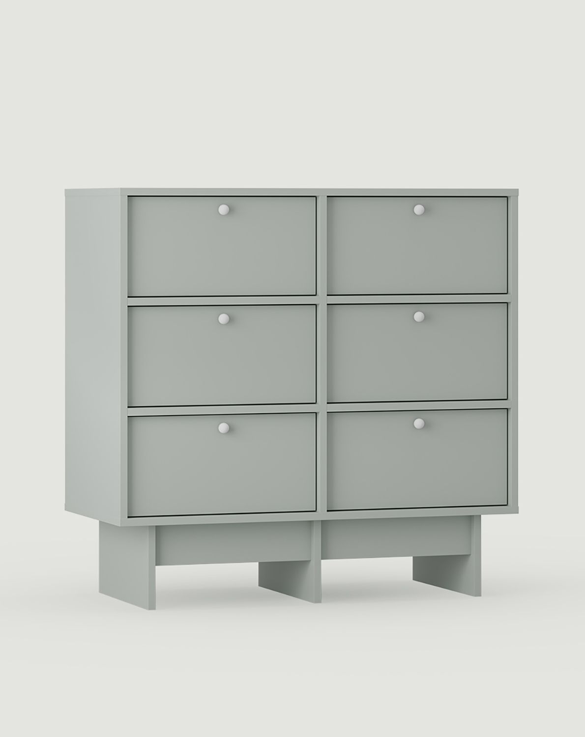 Comoda KABE KK02 în stil JAPANDI
Culoare: Milk Pistachio
Mâner: Mâner cu bilă KD alb