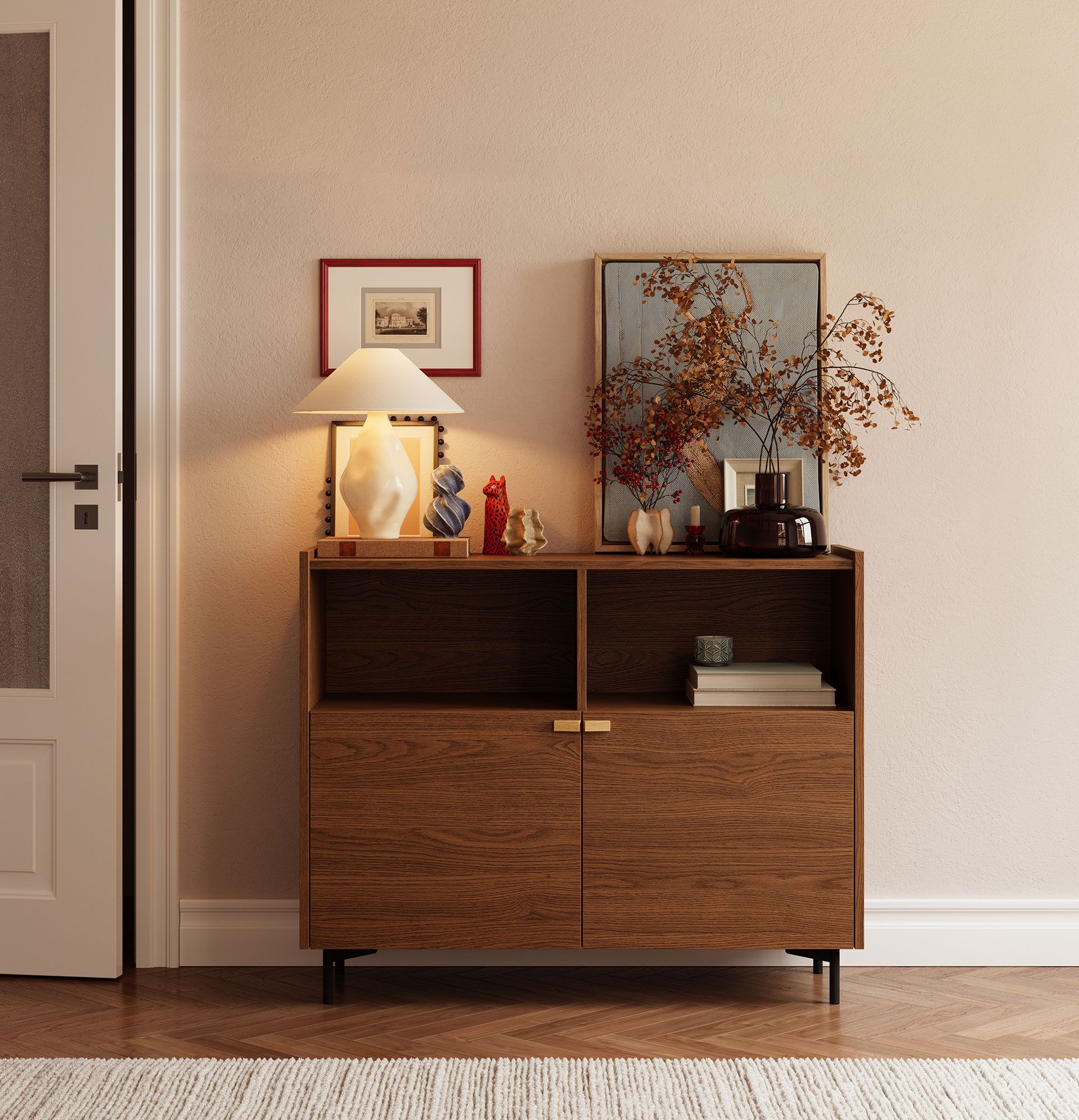 Comodă SKRA SKR30
Culoare: Stejar rustic
Picior: Negru
Mâner: Oak Wedge
