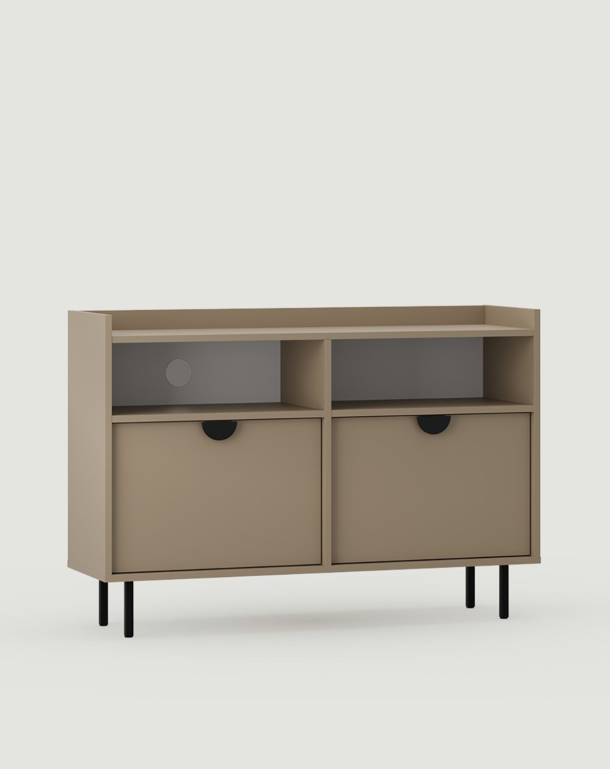 Dulap RTV SIGI KS2TV4
Culoare: Cappuccino
Picior: Negru
Mâner: Mâner RIND negru