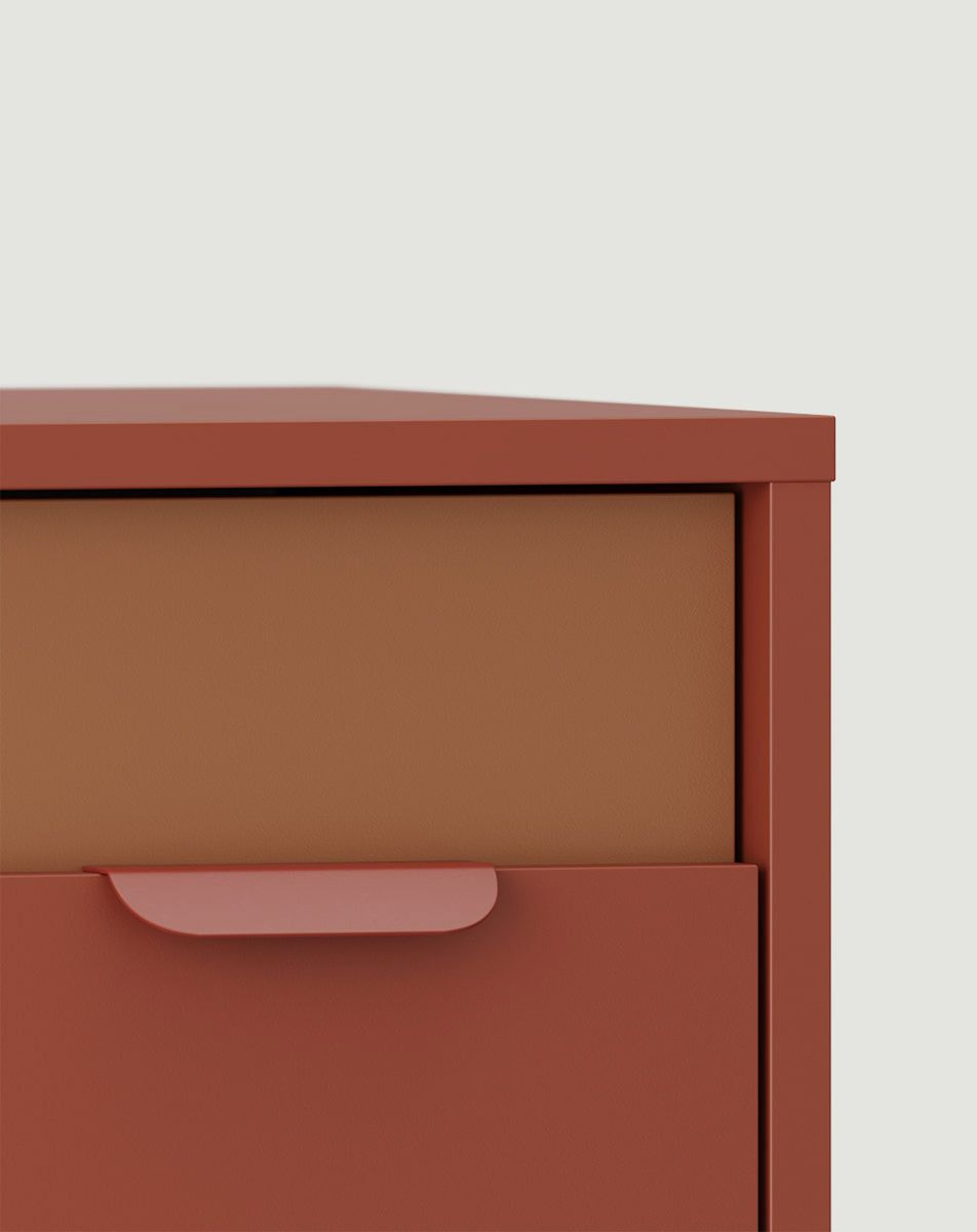Cufăr cu șase sertare LAYERS LAY12
Culoare: Fiery Terracotta
Culoare față: Sahara Deep
Mâner: mâner LAYERS 110 Fire Terracotta