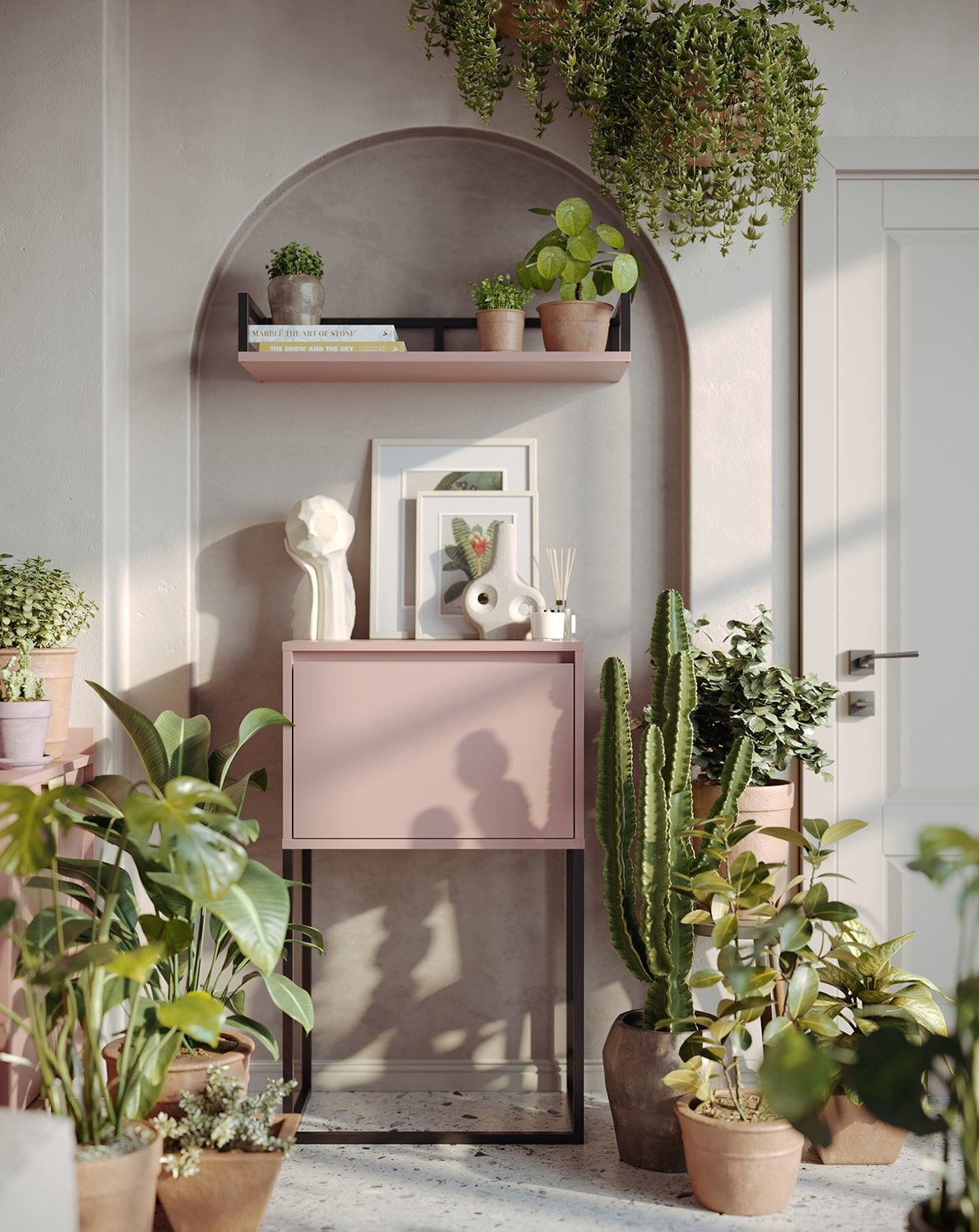 Consolă cu comodă ODIS KD1
Culoare: Antique Rose
Culoare picior: Oțel ODIS Negru