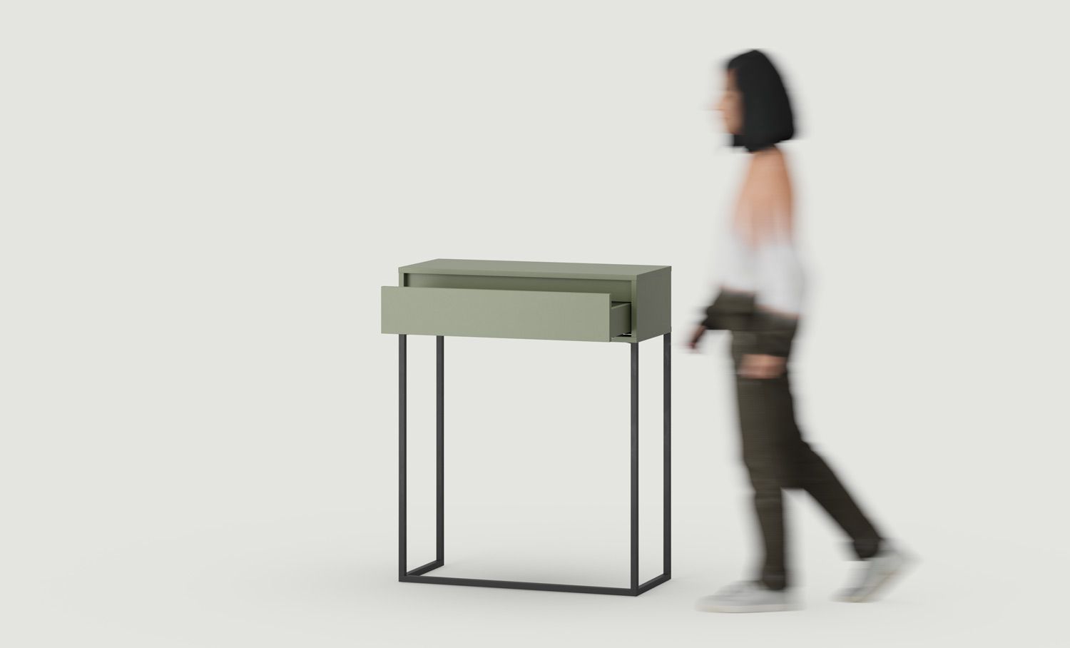 Comoda ODIS KD2
Culoare: Cypress Green
Culoare picior: Oțel ODIS Negru