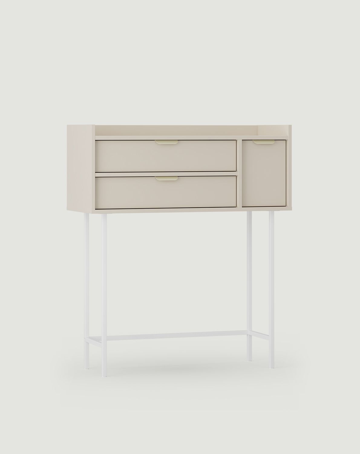 Consolă înaltă SIGI KSW3
Culoare: Cașmir lânos
Picior: Alb
Mâner: Mâner LAYERS 110 Milky Way