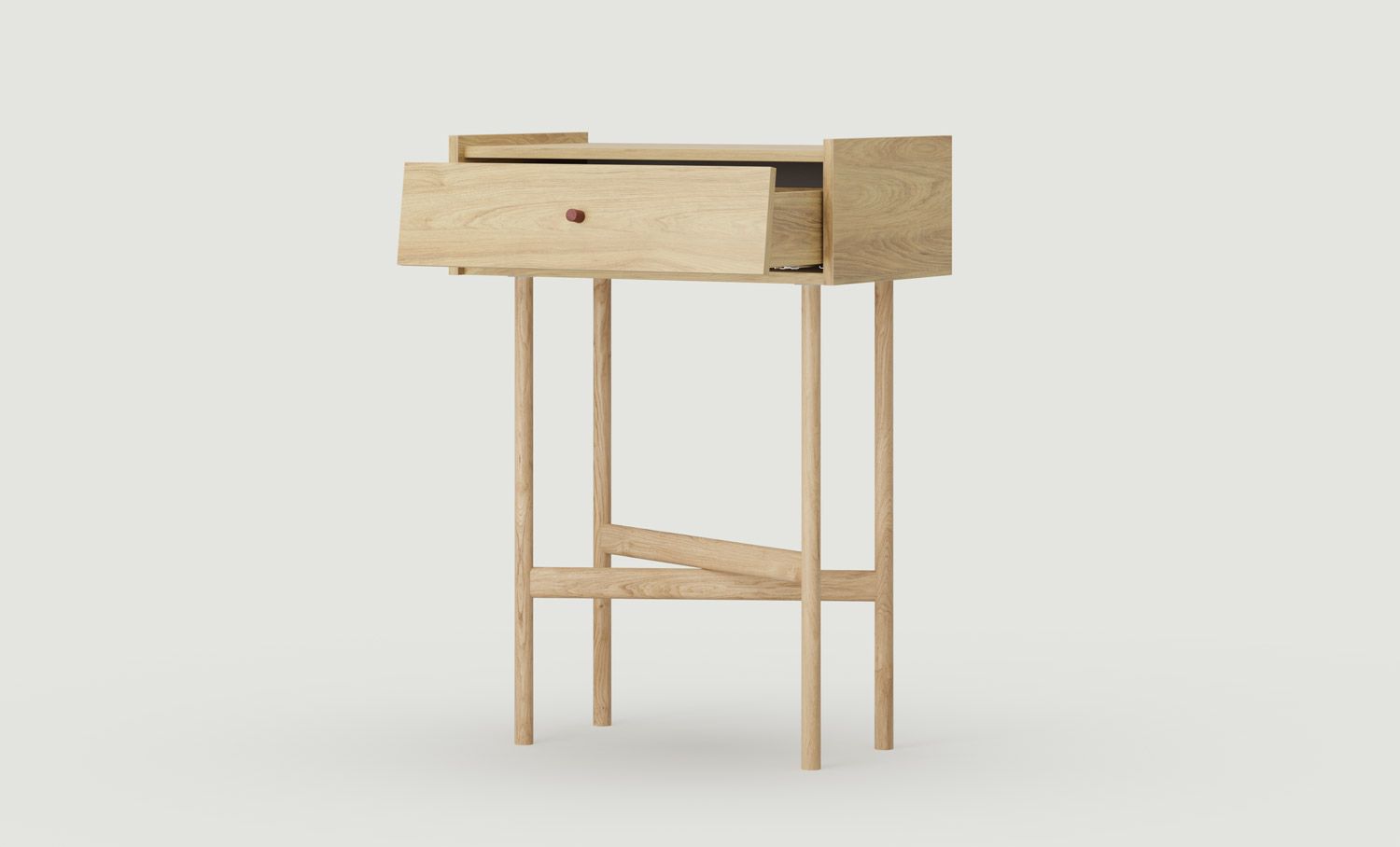 Consolă SKRA SKR92
Culoare: Hickory natural
Mâner: Buton Burgundy
Picior: Stejar uleios