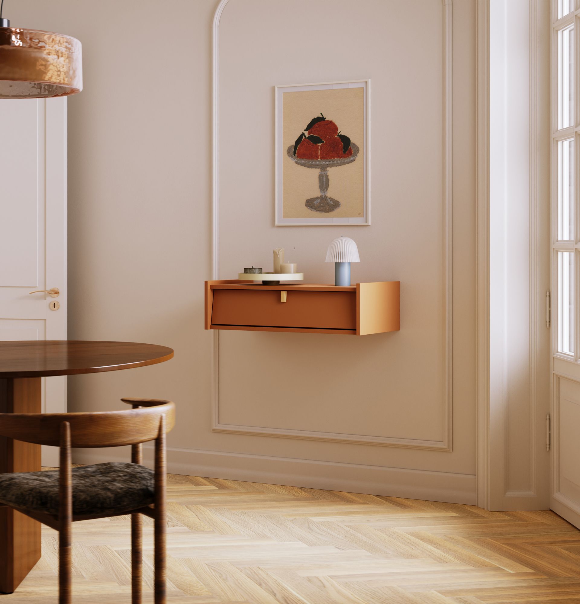 Consolă suspendată SKRA SKR93
Culoare: Sahara Deep
Mâner: Oak Wedge