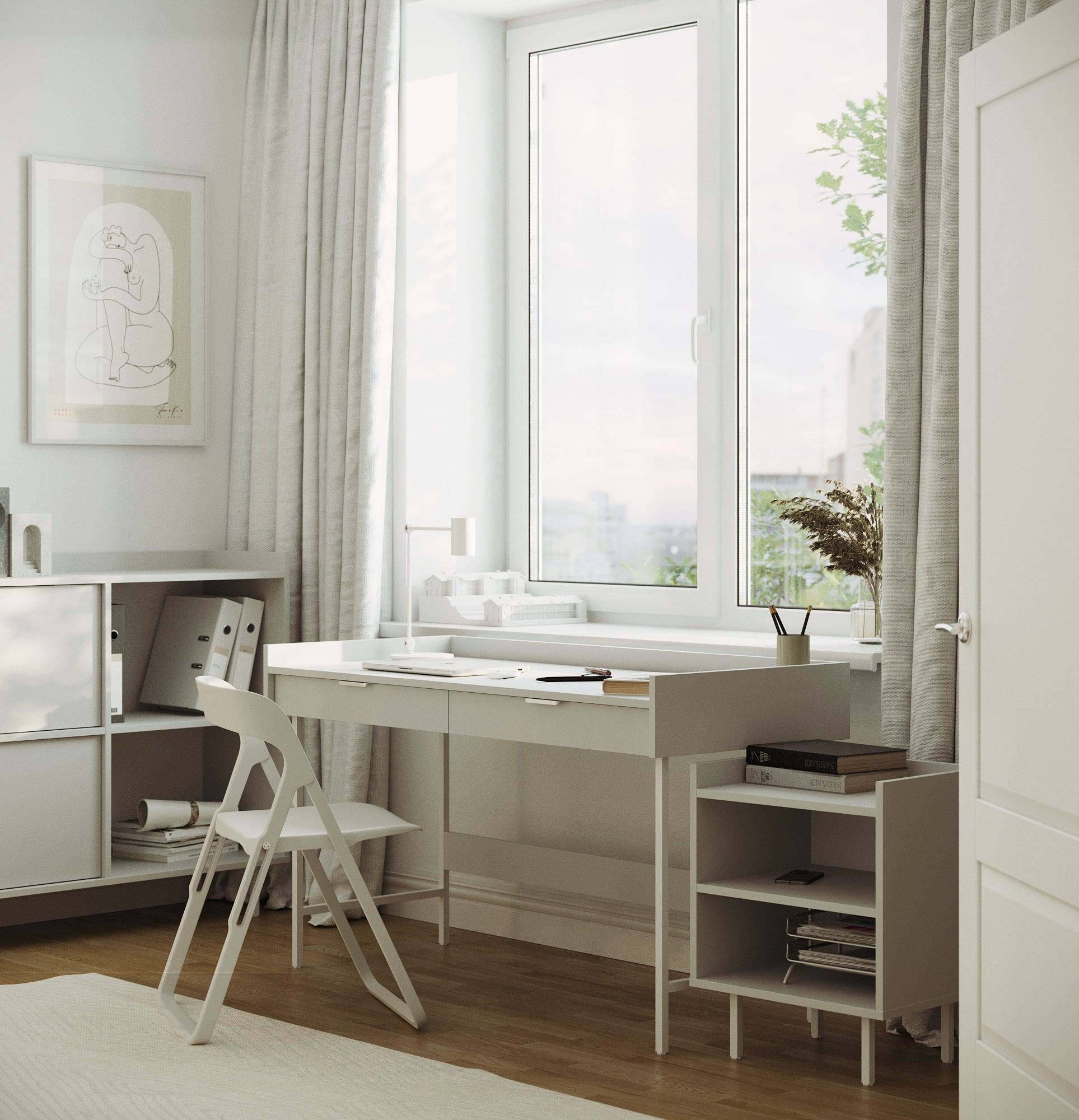 Piedestal de birou SIGI SKPRO1
Culoare: Silent Grey
Picior: Alb