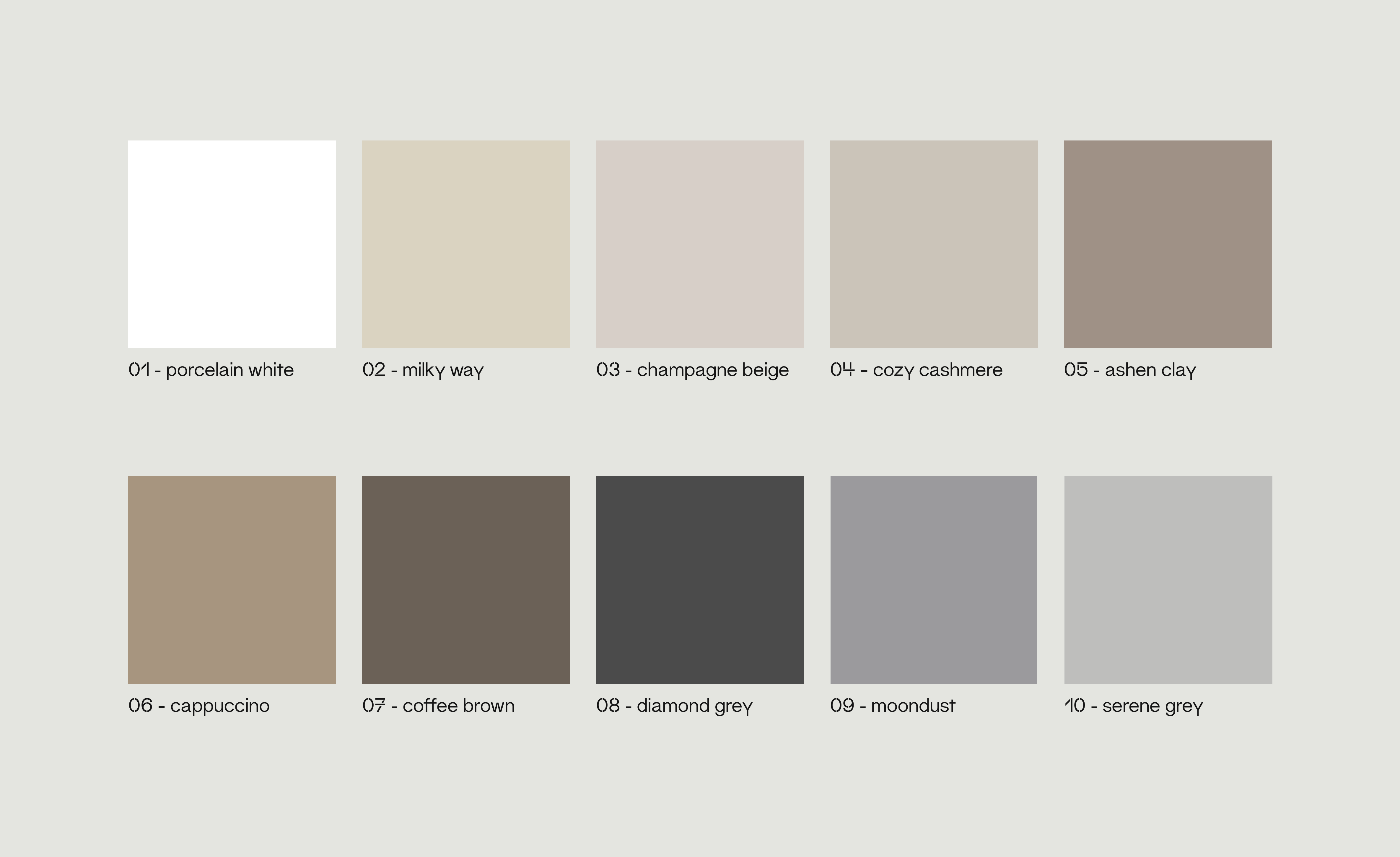 Set de mostre de carton laminat