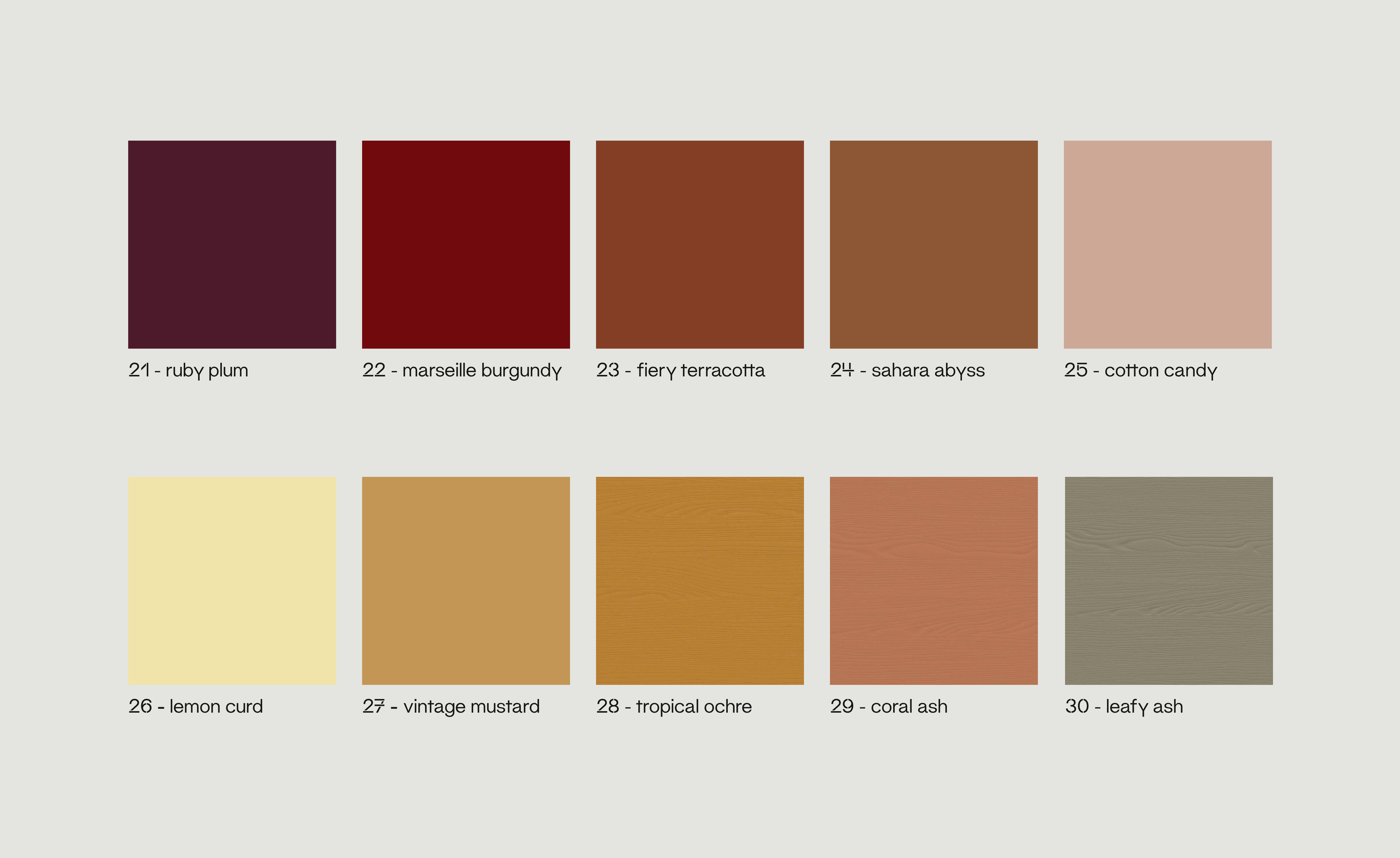 Set de mostre de carton laminat
