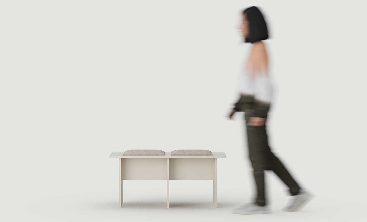 Bancă KABE LK02 în stil JAPANI
Culoare: Wrapping Cashmere
Culoarea tapițeriei: Terra 05