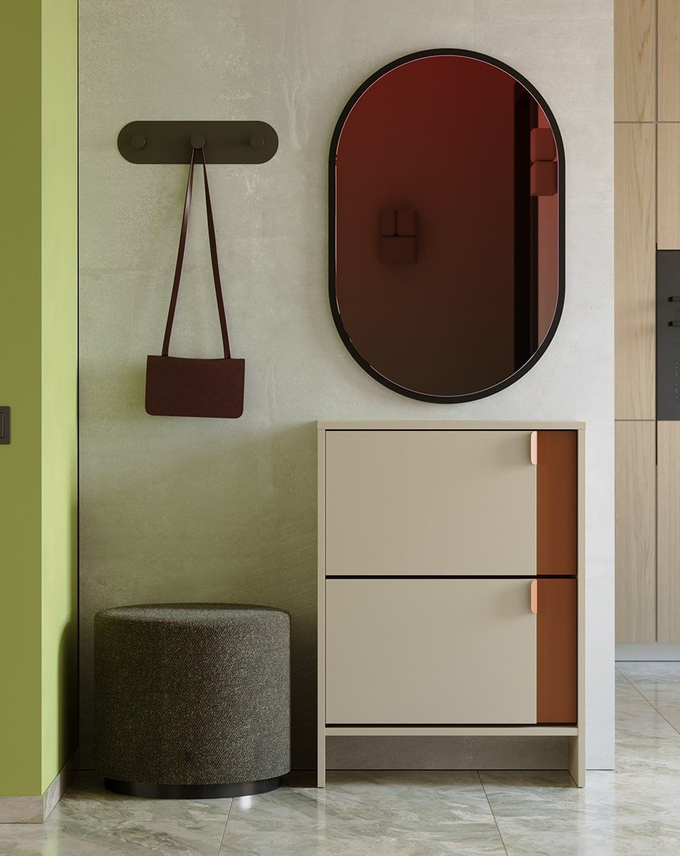 Oglindă mică suspendată LAYERS LAY58
Culoare: Black Onyx
Tip de suprafață a oglinzii: Prismă decorativă