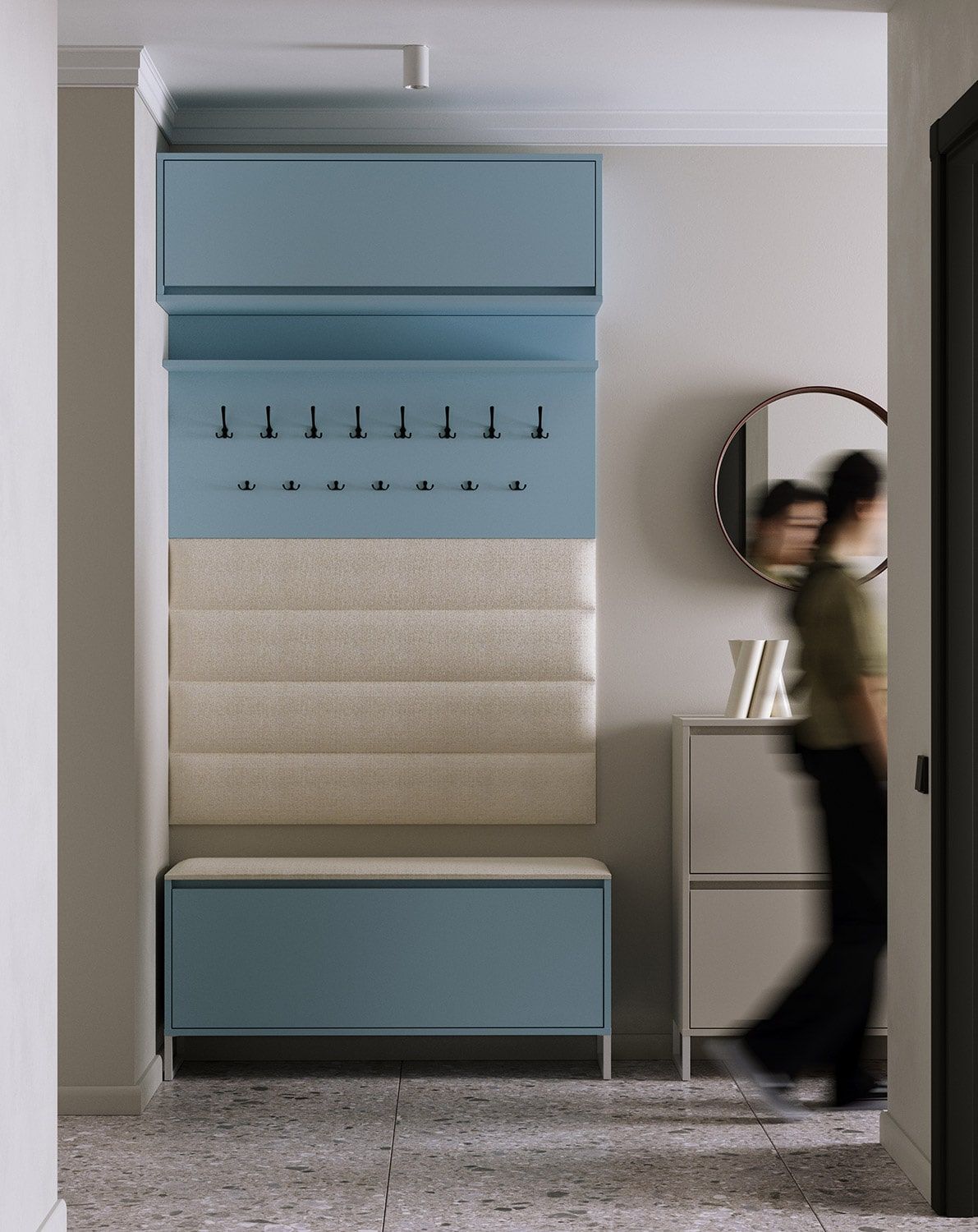 Panou de perete tapițat P01 105-120cm
Culoarea materialului de tapițerie: Terra 01
