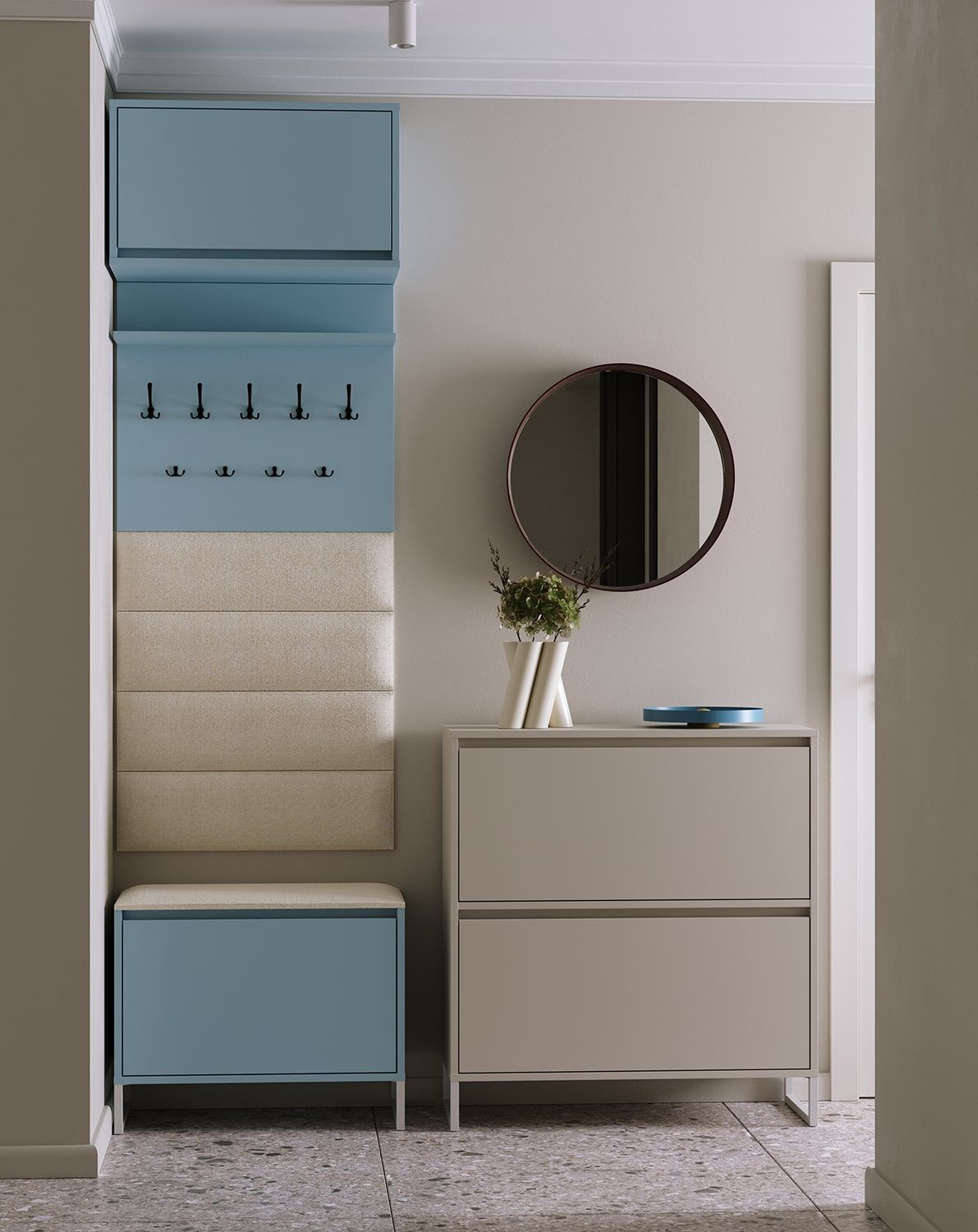 Panou de perete tapițat P01 40-70cm
Culoarea materialului de tapițerie: Terra 02