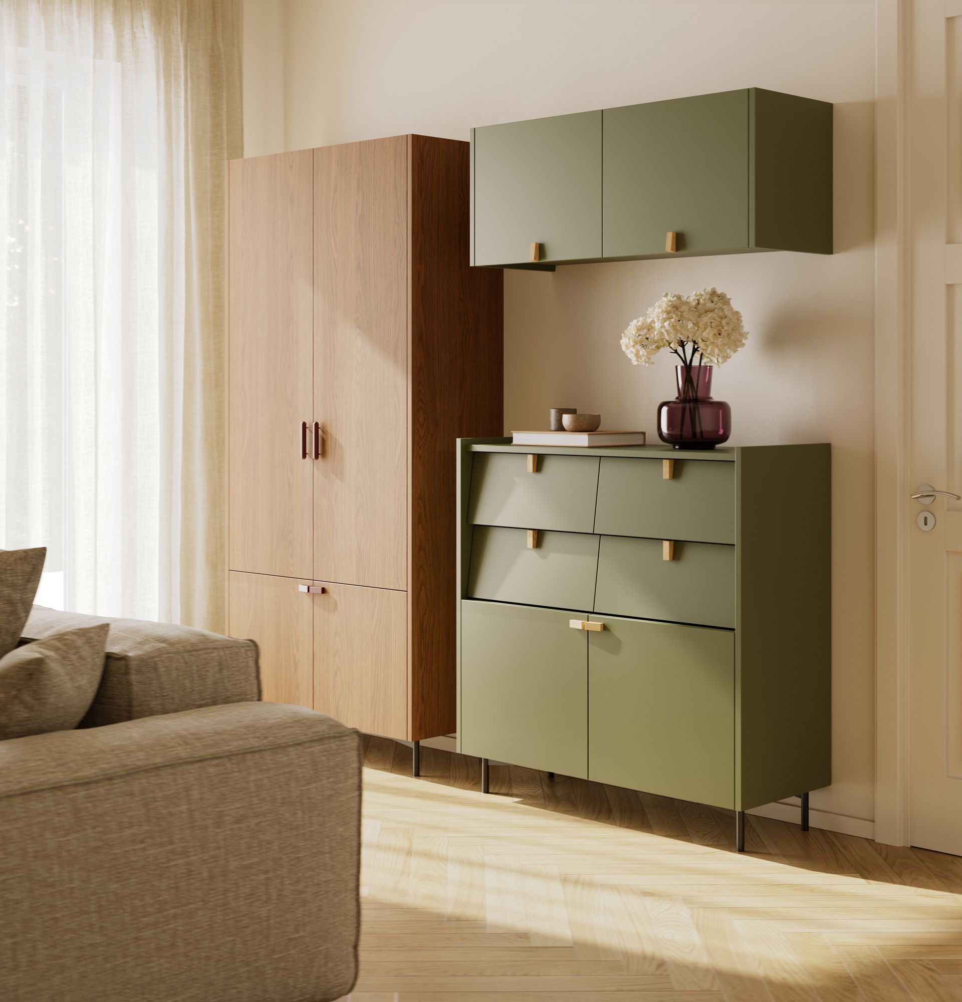 SKRA SKR79 Păun dublu
Culoare: Cypress Green
Mâner: Oak Wedge