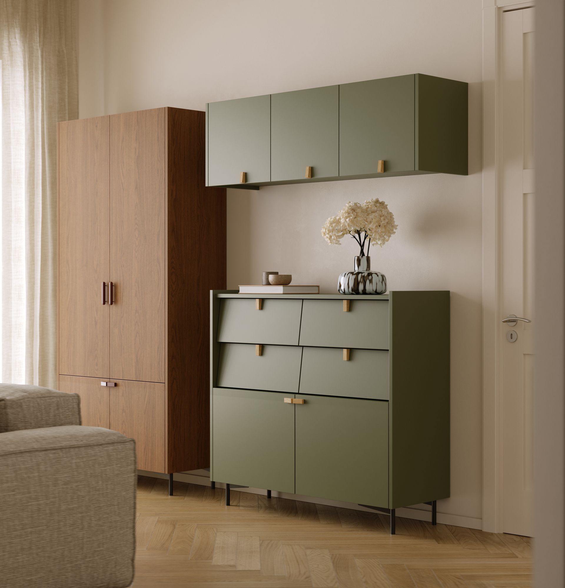 SKRA SKR80 păun triplu
Culoare: Cypress Green
Mâner: Oak Wedge