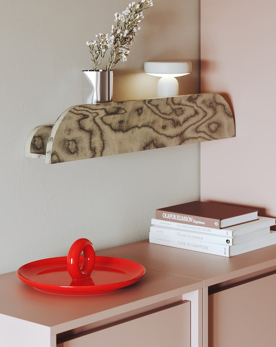 RAGNAR RA25 raft de expunere suspendat
Culoare: furnir gri Sottsass