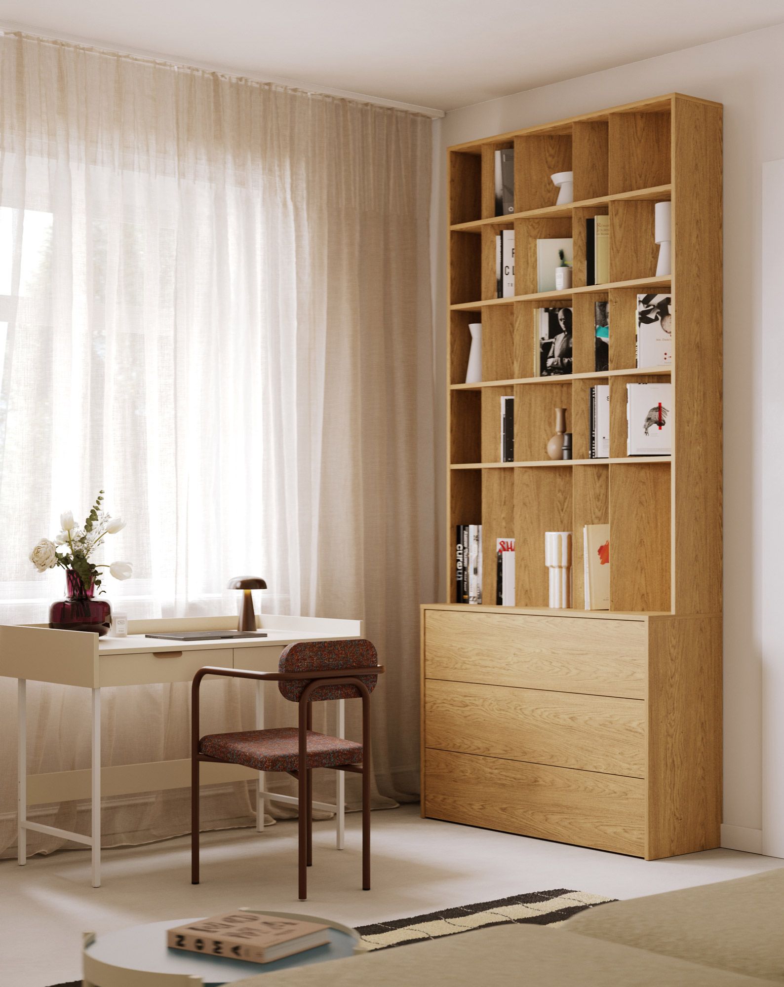 Bibliotecă YUTO YSZ01
Culoare: Stejar Baltic