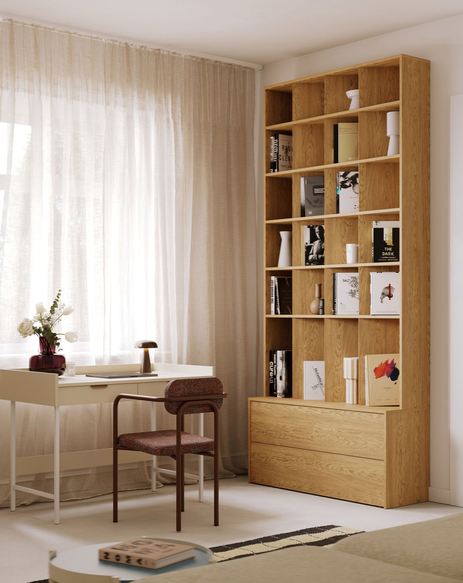 Bibliotecă YUTO YSZ02
Culoare: stejar baltic