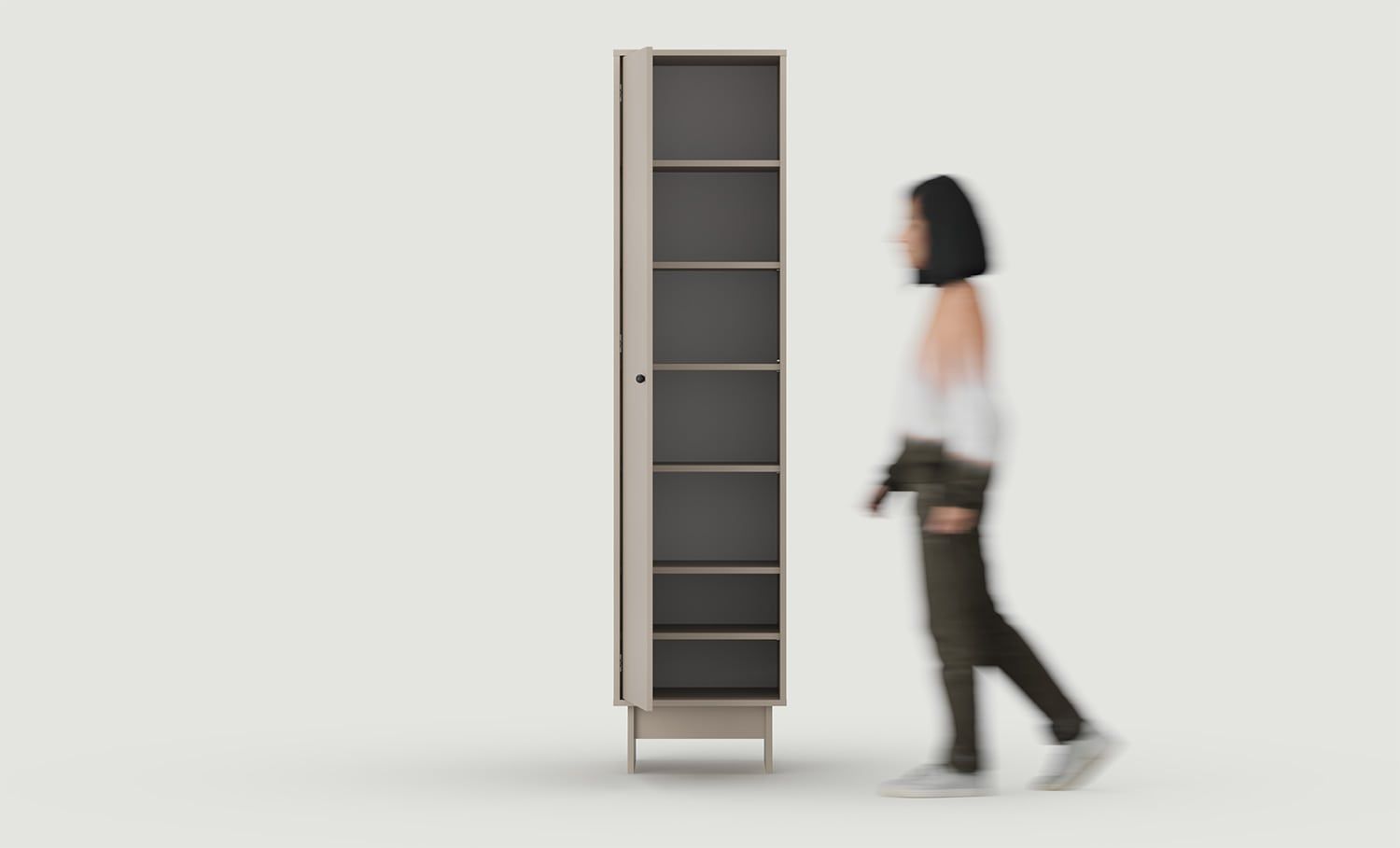 Piedestal KABE SK01 în stil JAPANDI
Culoare: Cenușă Alb Argilă
Mâner: Mâner cu bilă Black KD