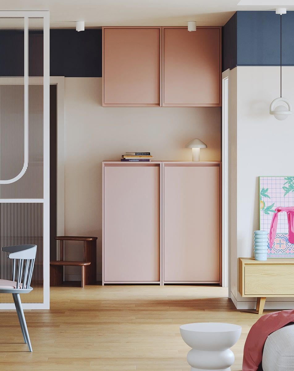 RAGNAR piedestal jos cu rafturi RA09
Culoare: Antique Rose