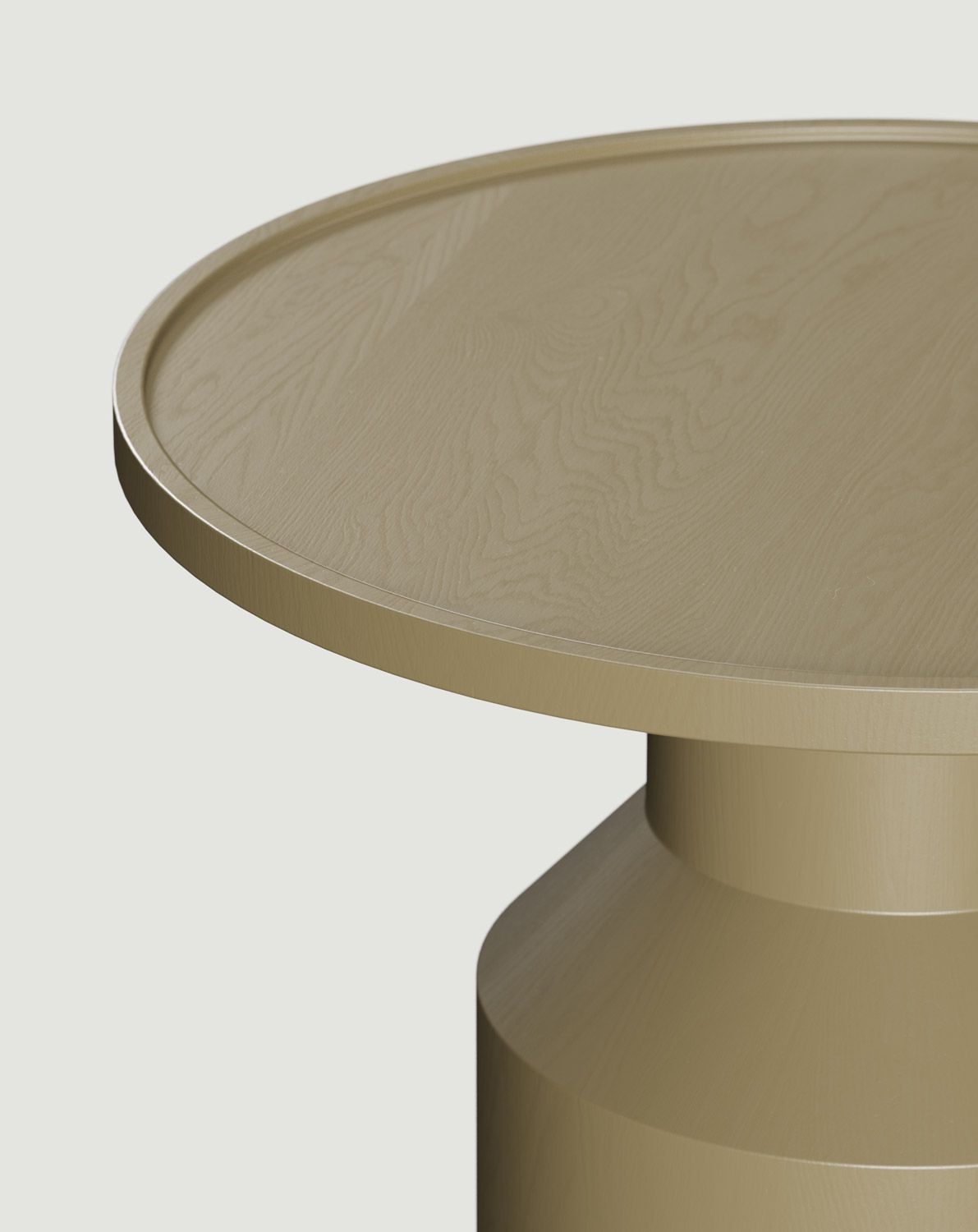 Masă de cafea din lemn FLAT SK2 Olive