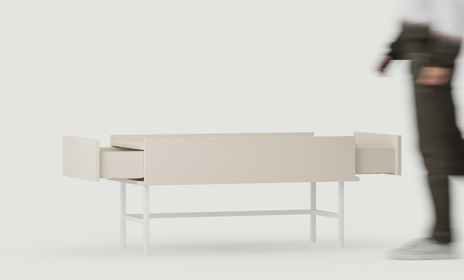 Măsuță de cafea SIGI SSK2
Culoare: Champagne Beige
Picior: Alb