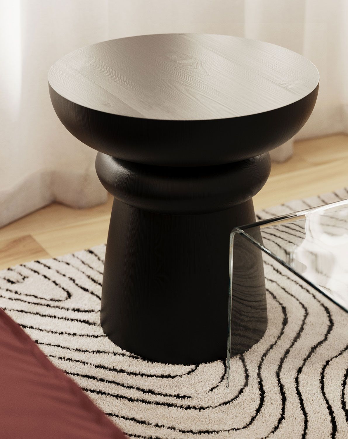 Masă de cafea din lemn FOLD SK5 Black