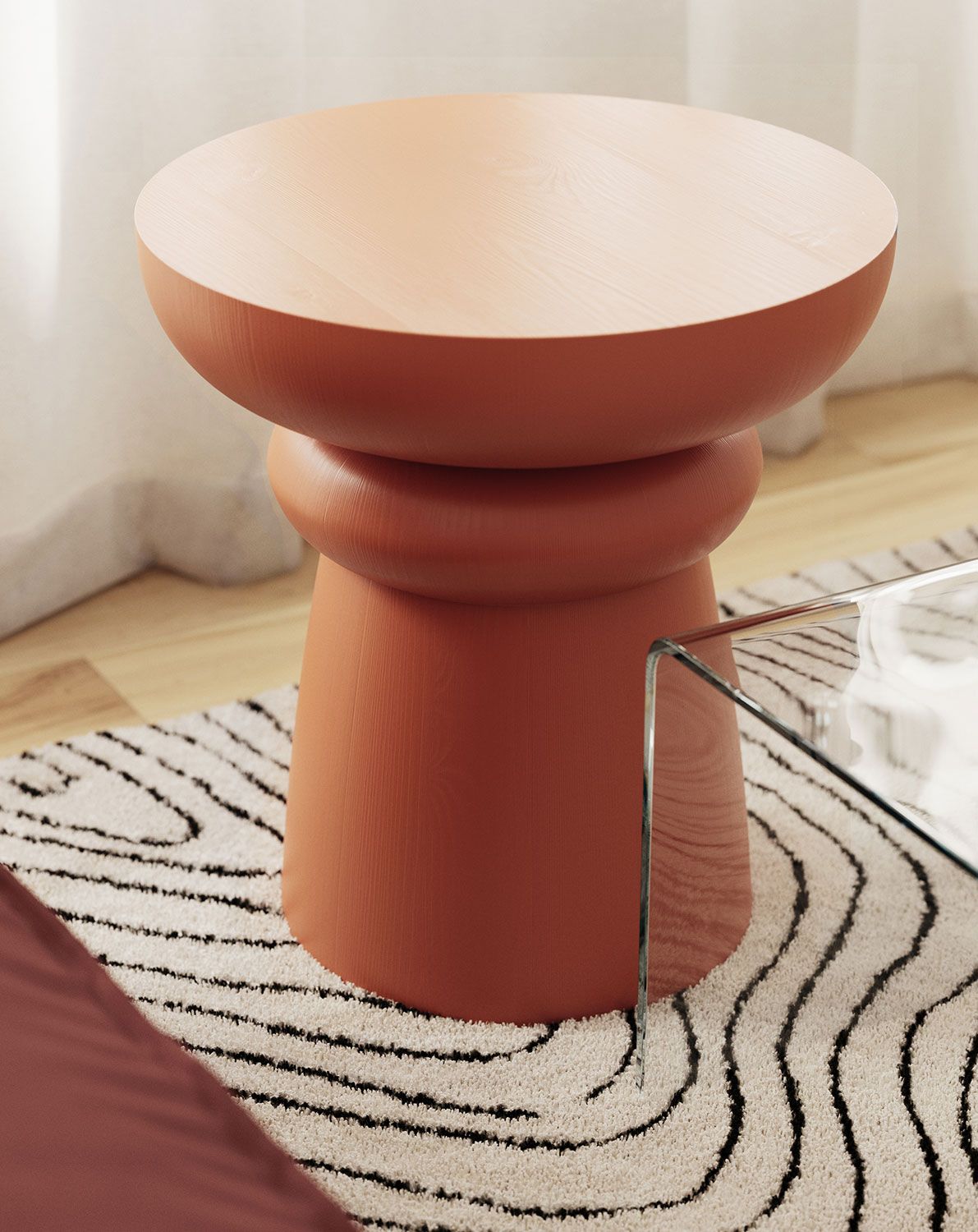 Masă de cafea din lemn FOLD SK5 Mandarin