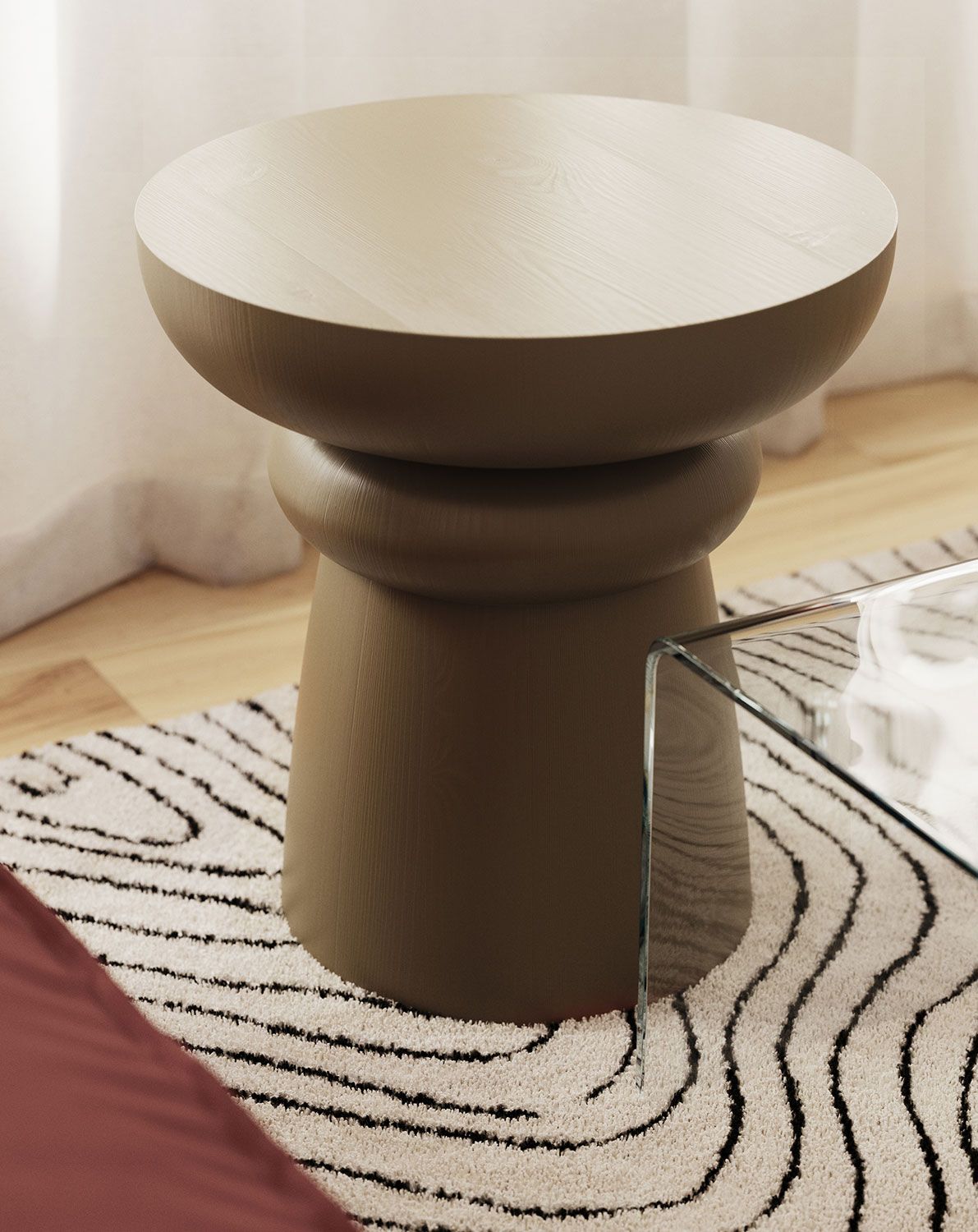 Masă de cafea din lemn FOLD SK5 Olive