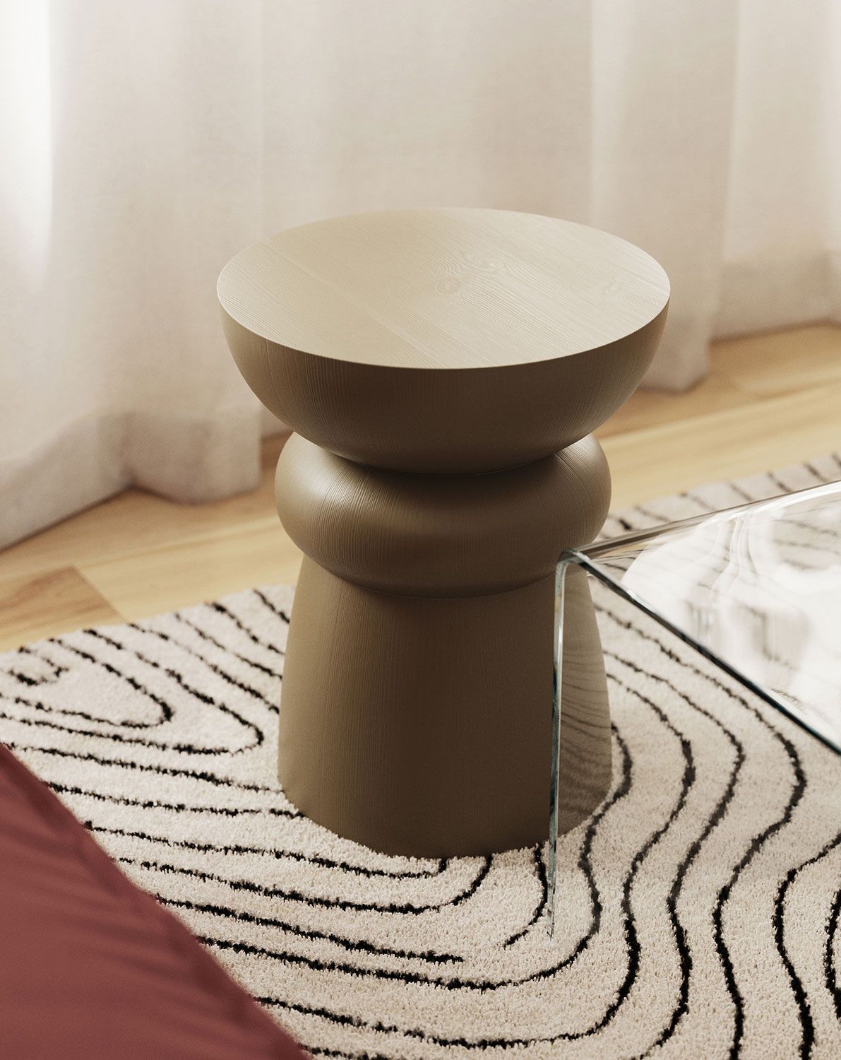 Masă auxiliară din lemn FOLD SP5 Olive