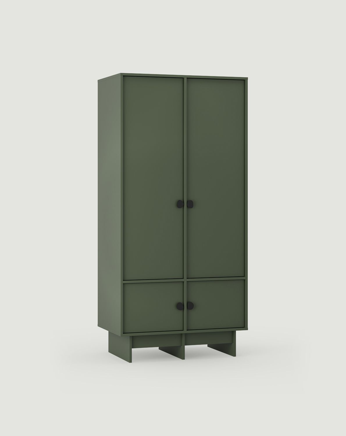 KABE SZK06 dulap adânc cu bară în stil JAPANDI
Culoare: Verde cypress
Mâner: Mâner din oțel cu pată neagră