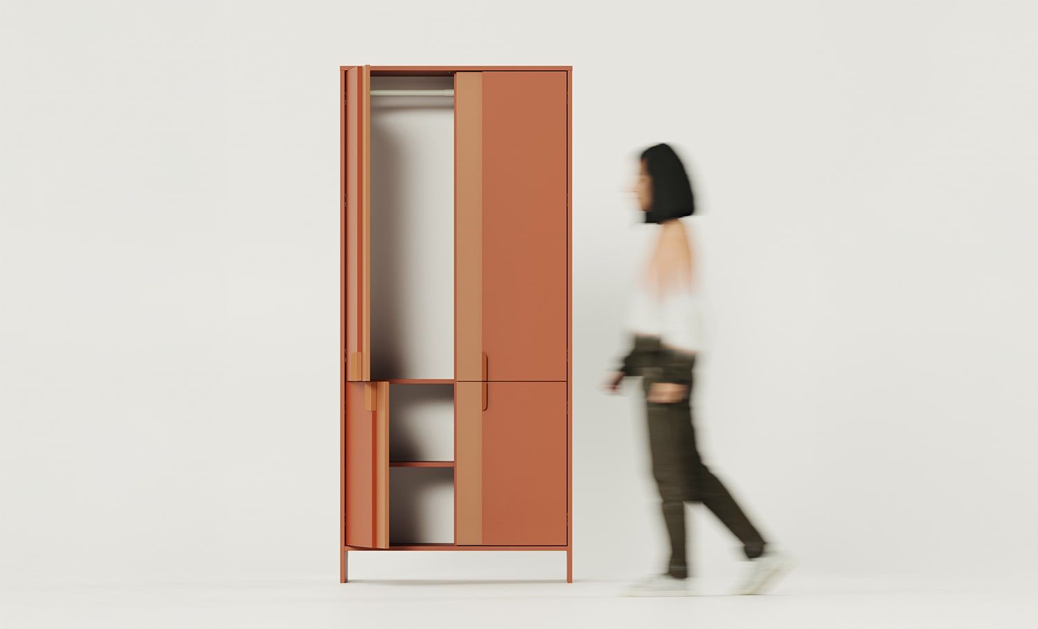 Dulap adânc LAYERS cu bară LAY69
Culoare: Fiery Terracotta
Culoare față: Fire Terracotta
Mâner: mâner LAYERS 110 Fire Terracotta