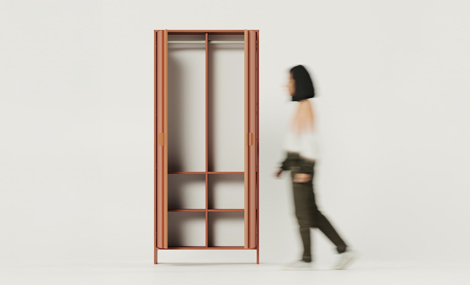 Dulap adânc cu două bare LAYERS LAY70
Culoare: Fiery Terracotta
Culoare față: Sahara Deep
Mâner: mâner LAYERS 110 Fire Terracotta