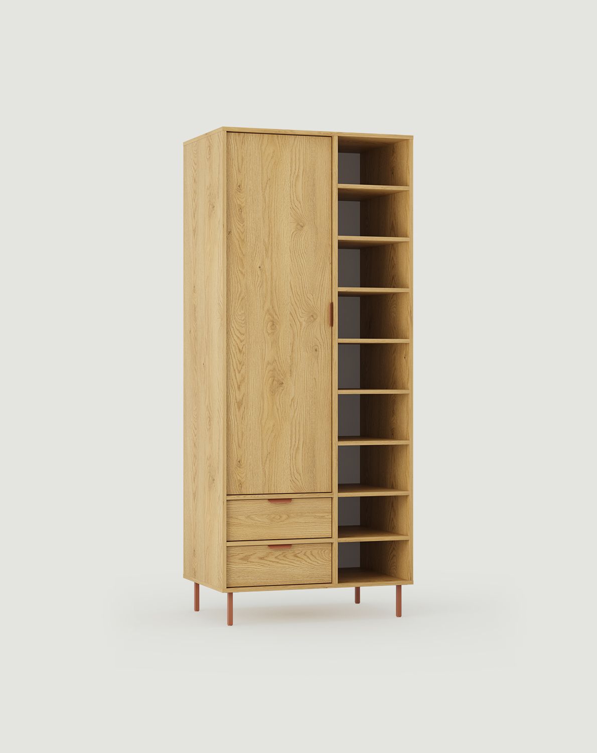 SIGI dulap adânc asimetric cu bară SZSA7
Culoare: Sunny Oak
Picior: Deep Sahara
Mâner: LAYERS 110 Fiery Terracotta