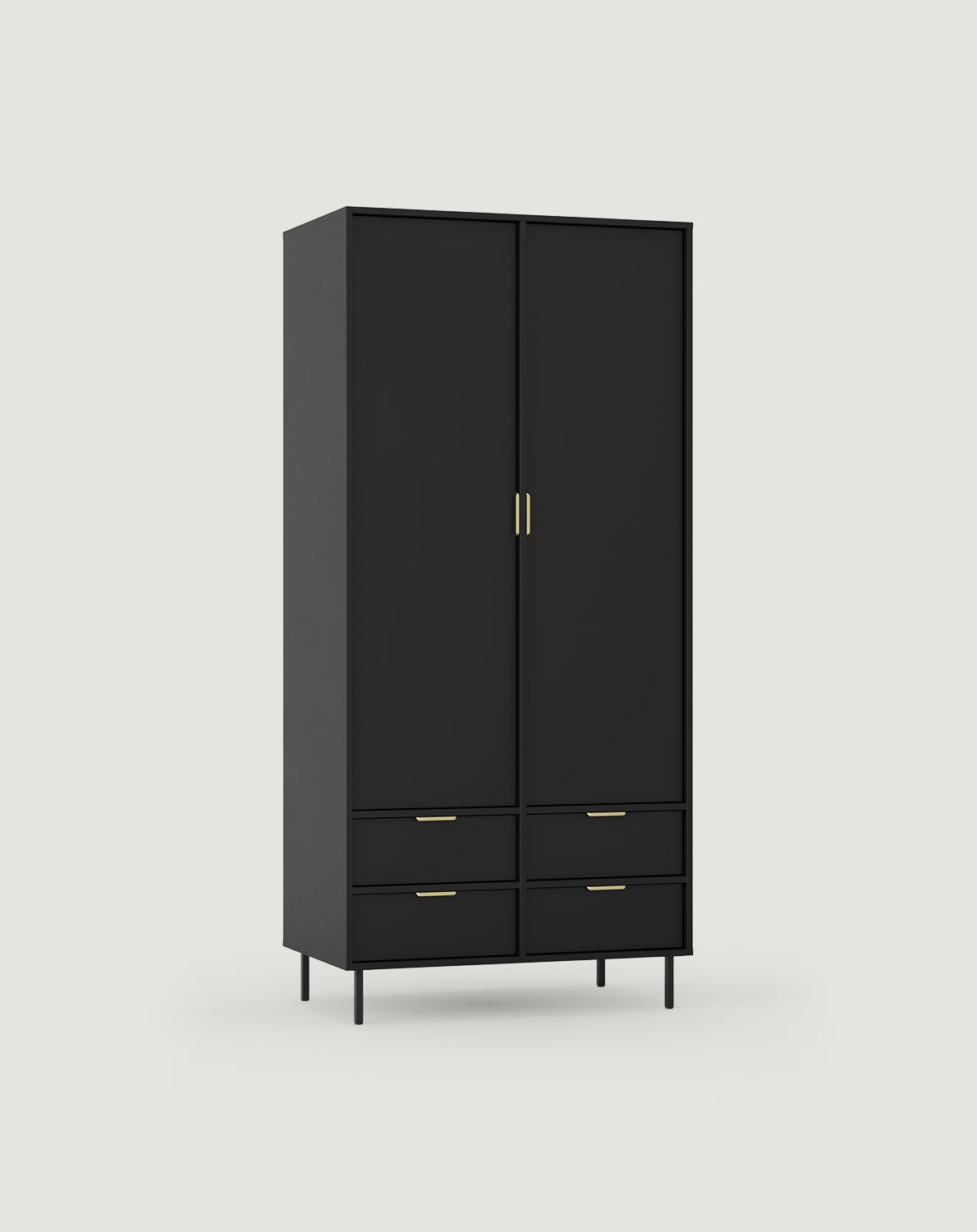 Dulap adânc SIGI cu bară SZS8
Culoare: Black Onyx
Picior: Negru
Mâner: LING auriu