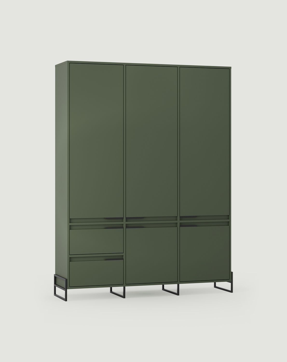 Dulap INEA ISZD2S
Culoare: Cypress Green
Culoarea picioarelor și a mânerelor: Oțel Inea Negru
                            
