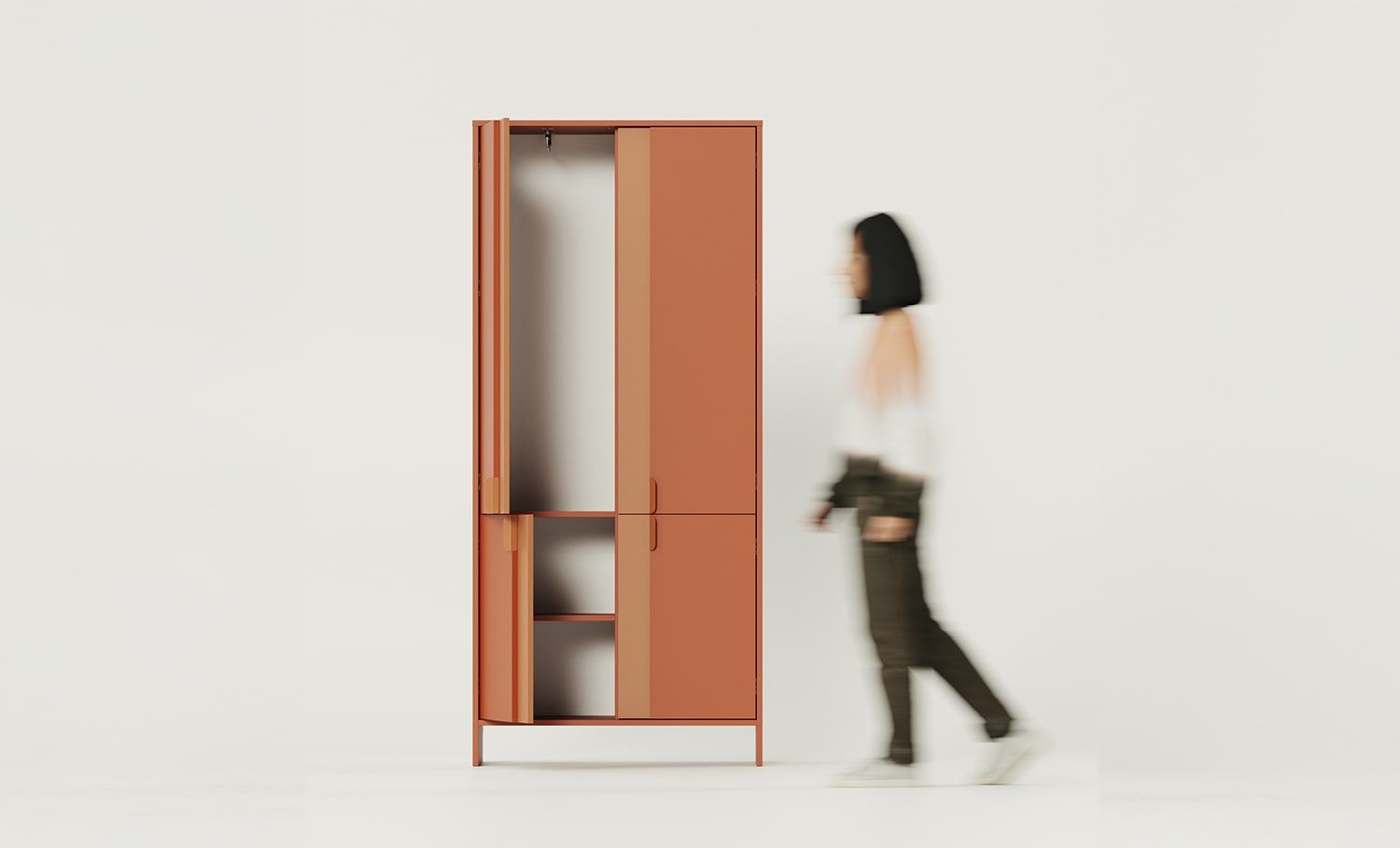 Dulap LAYERS LAY43
Culoare: Fiery Terracotta
Culoarea 2: Sahara Deep
Mâner: Mâner margine LAYERS 110 Fire Terracotta
