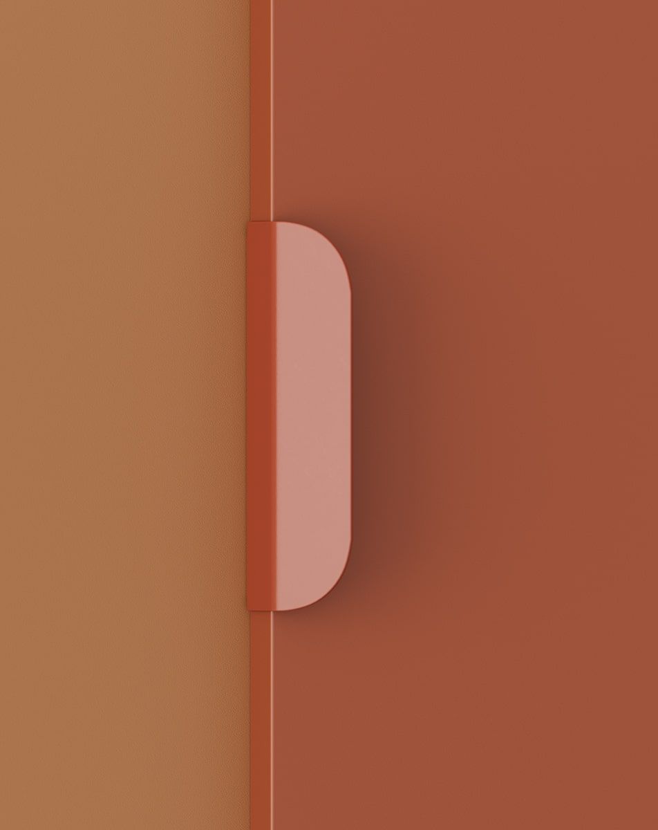 Dulap LAYERS LAY42
Culoare: Fiery Terracotta
Culoarea 2: Sahara Deep
Mâner: Mâner margine LAYERS 110 Fire Terracotta
