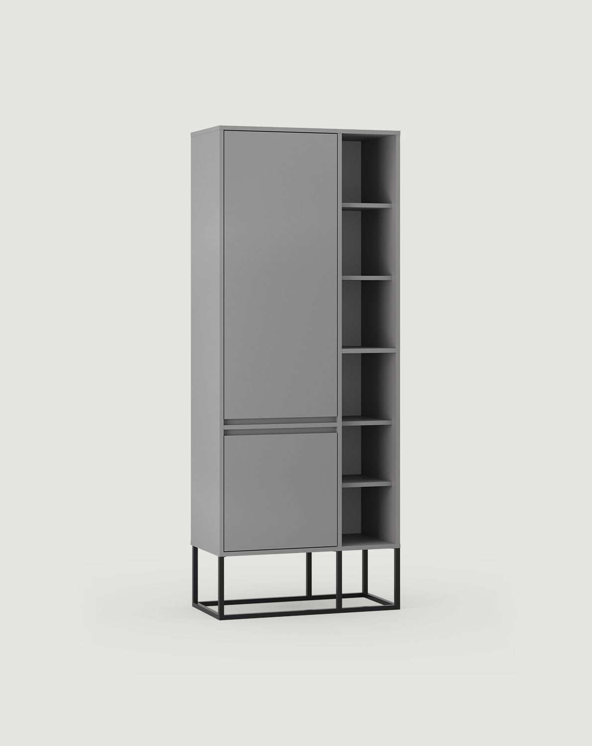 Dulap asimetric ODIS SZOA4
Culoare: Moon Dust
Culoare picior: ODIS steel Black