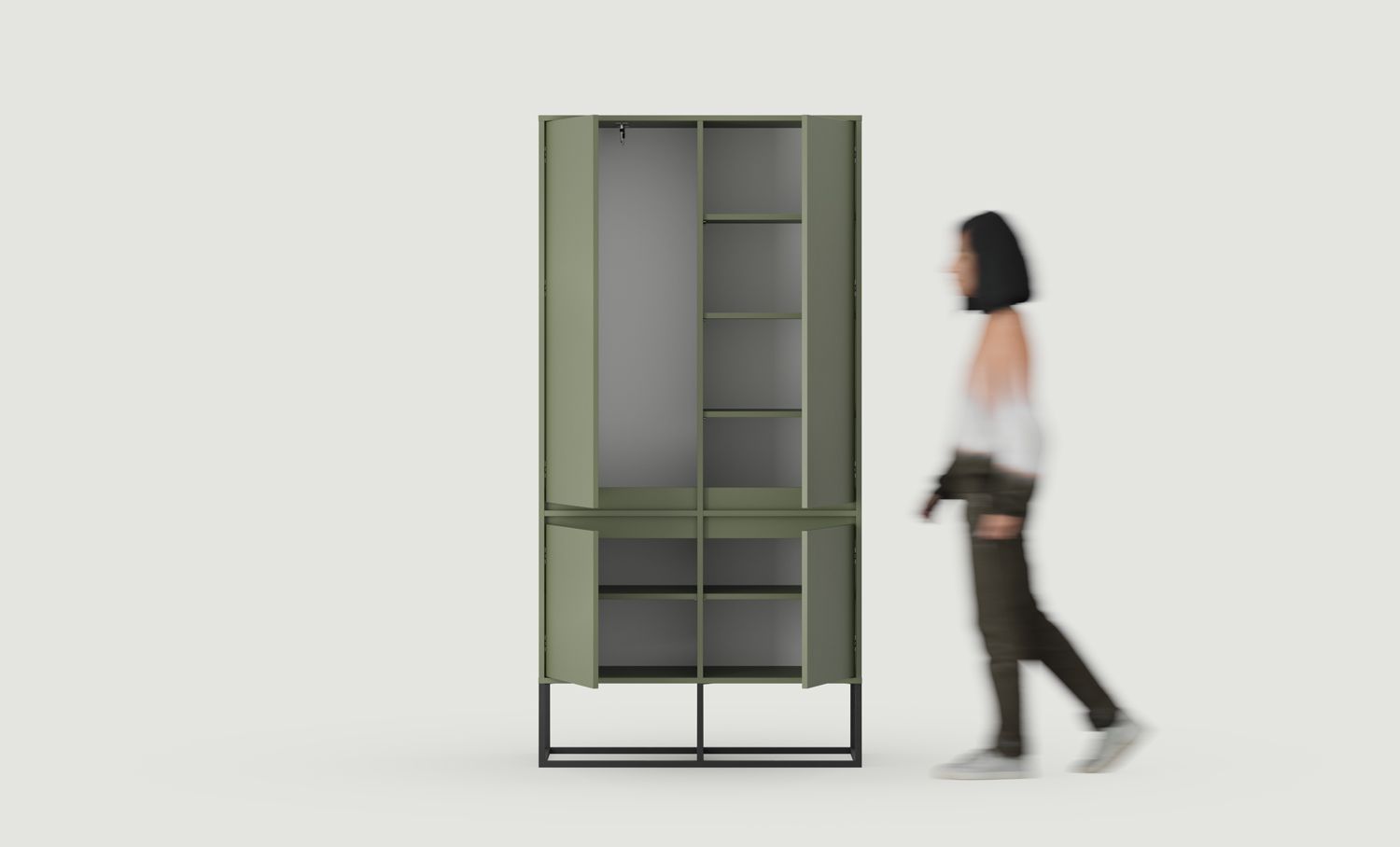 Dulap ODIS SZO1
Culoare: Cypress Green
Culoare picior: Oțel ODIS Negru
                            