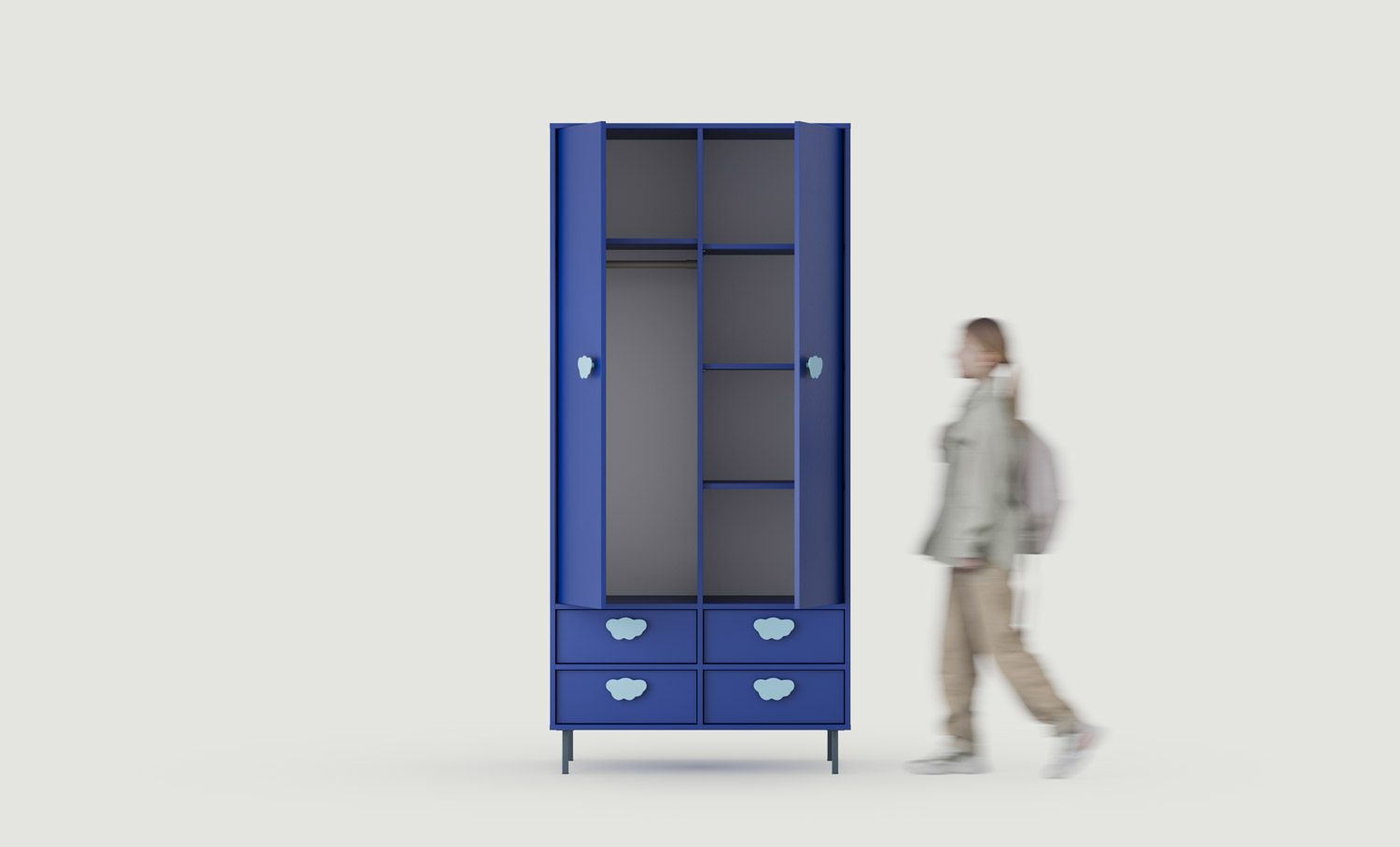 SIGI KIDS dulap adânc cu bar SZS8K