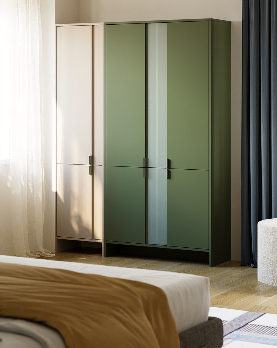 Dulap LAYERS LAY59
Culoare: Cypress Green
Culoarea 2: Twilight Blue
Mâner: LAYERS 110 Mâner de margine Cypress green
