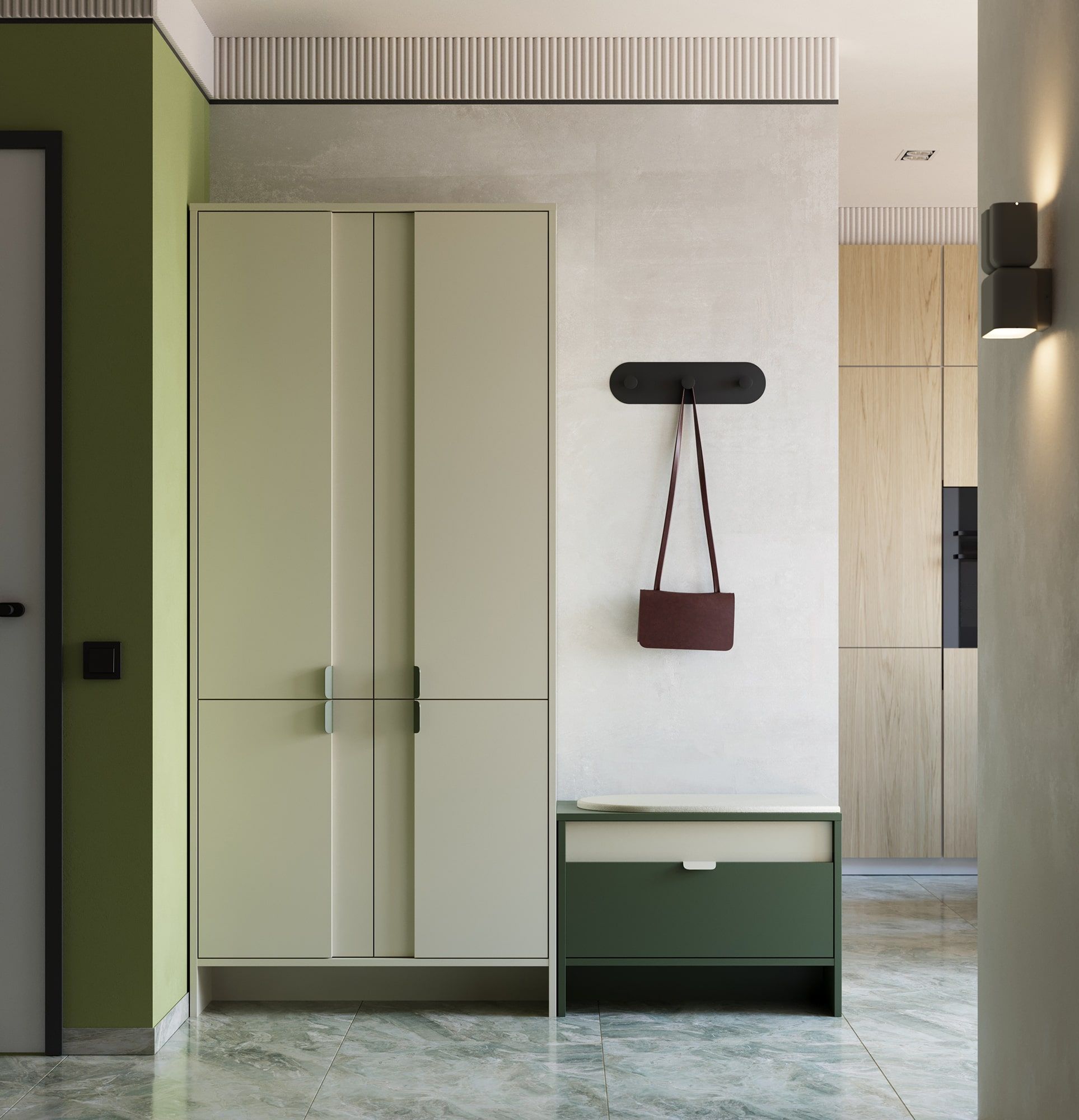 Dulap LAYERS LAY59
Culoare: Milky Way
Culoare 2: Milky Way
Mâner: LAYERS edge handle 110 Cypress green